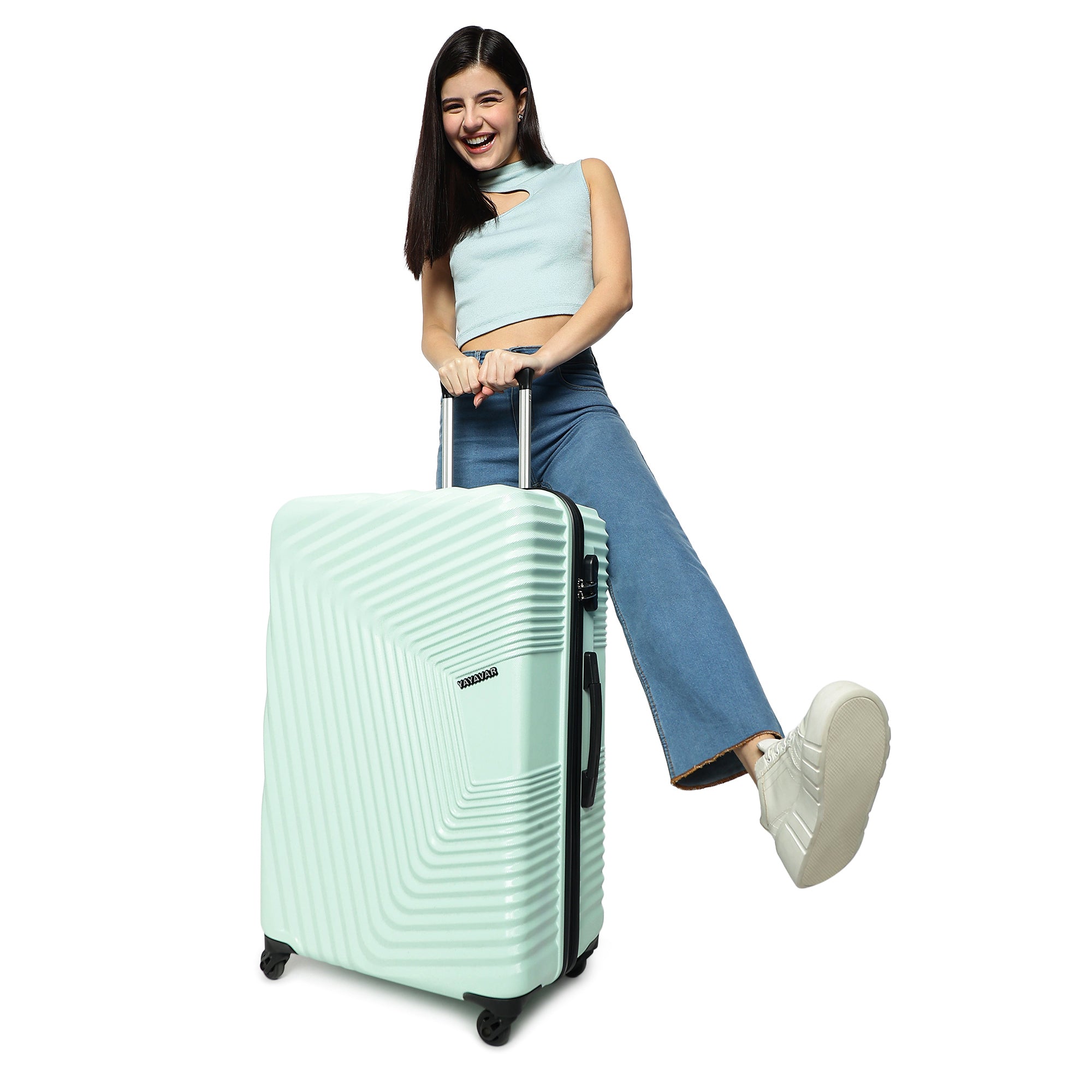 Monaco Sea Green Set Of 3 Trolley