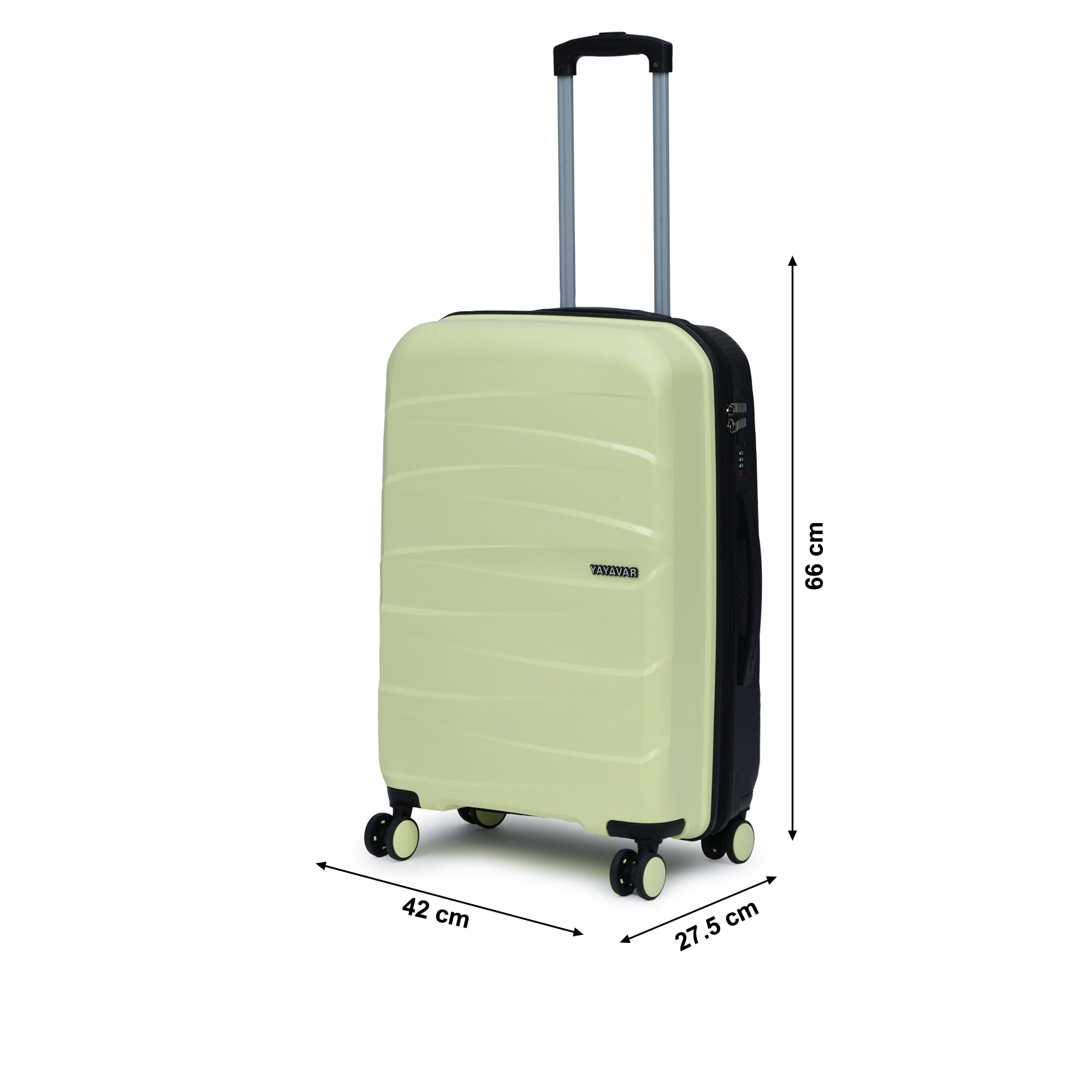 London Dual Yellow-Black Medium Trolley