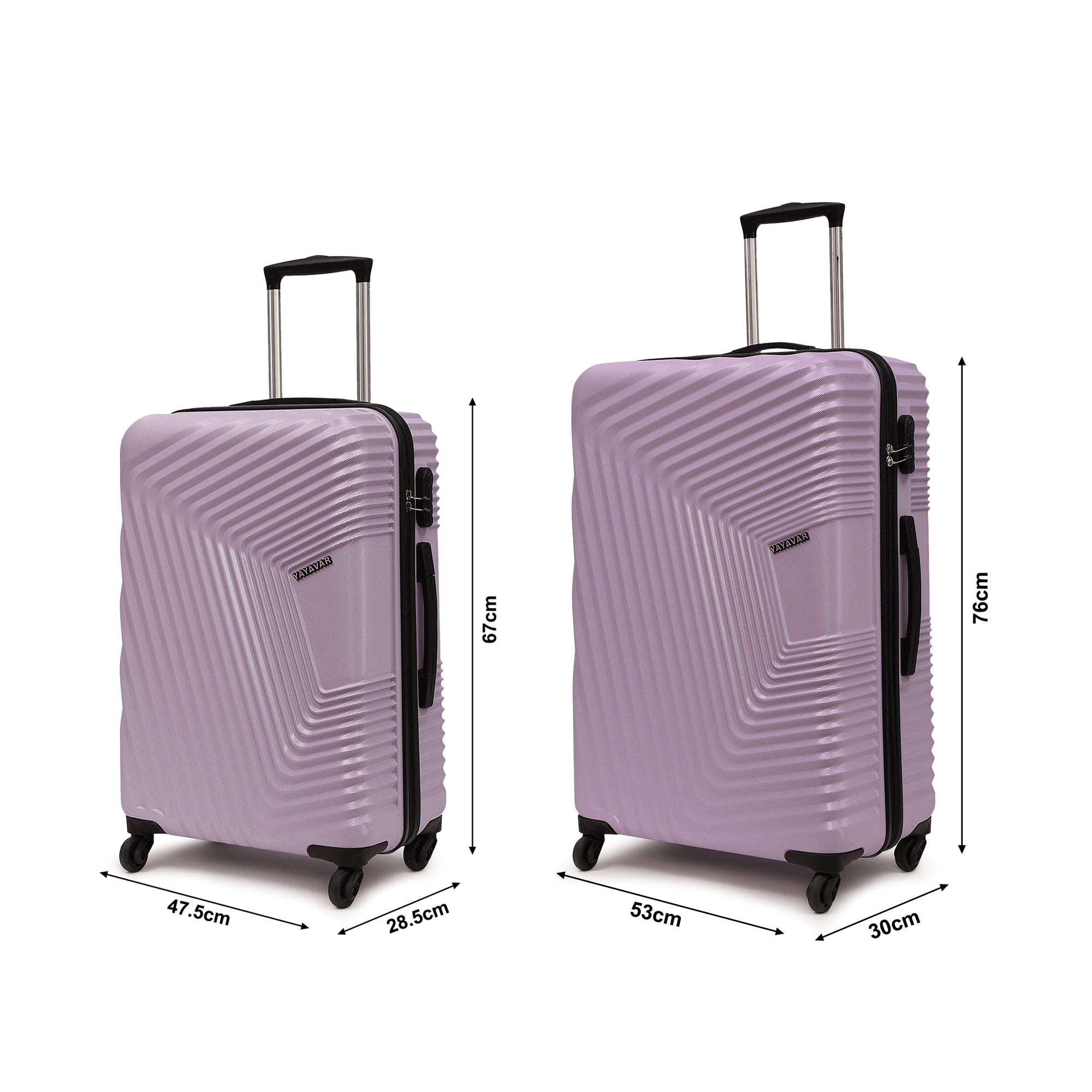 Monaco Violet Set Of 2 Trolley