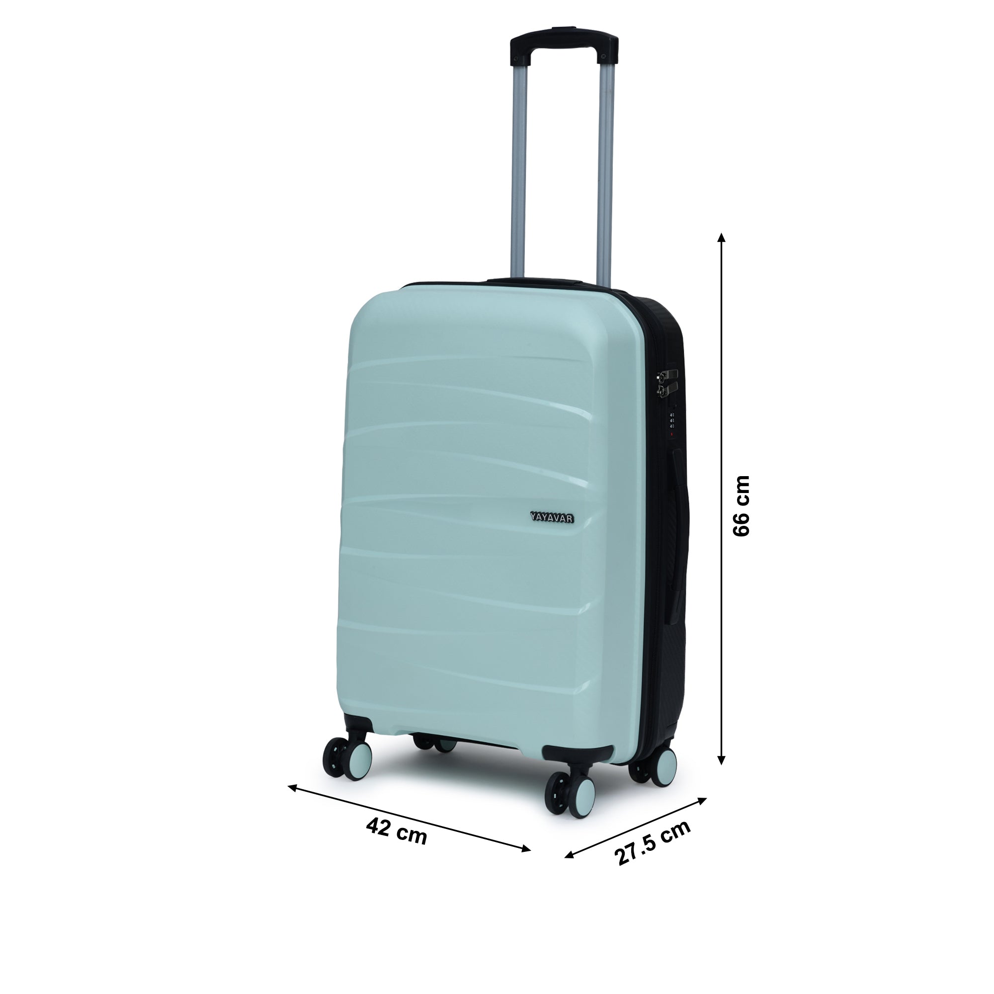 London Dual Green-Black Medium Trolley