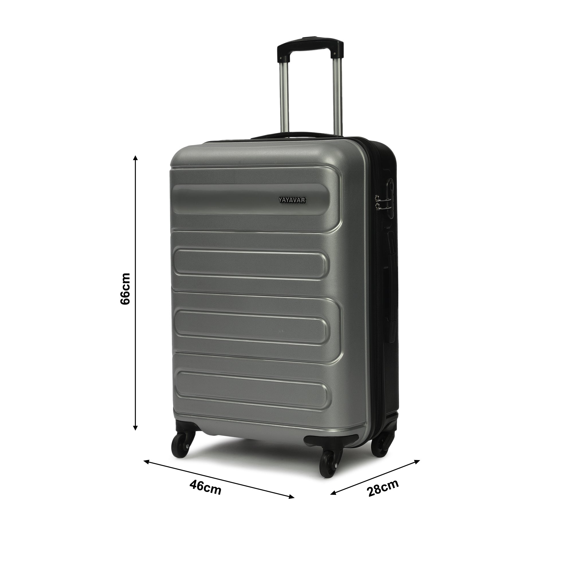 Tokyo Dual Silver-Black Medium Trolley
