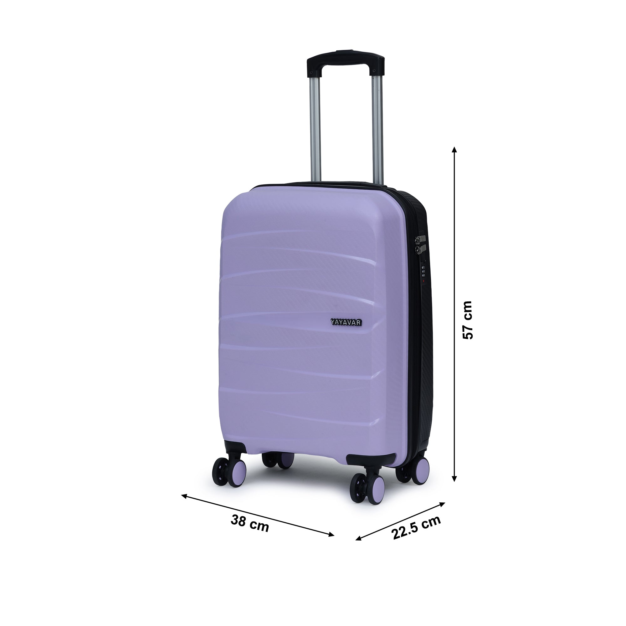 London Dual Violet-Black Small Trolley