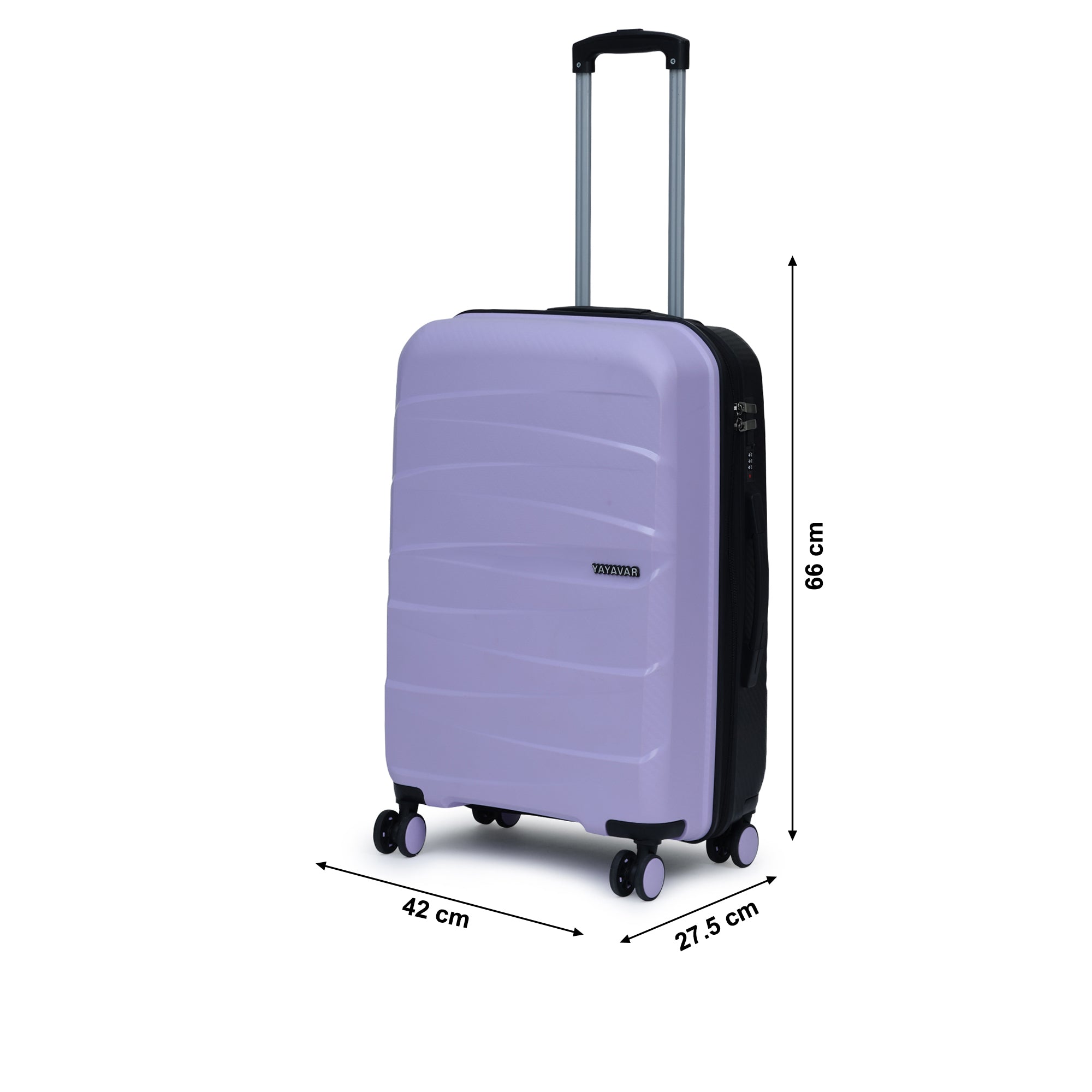 London Dual Violet-Black Medium Trolley