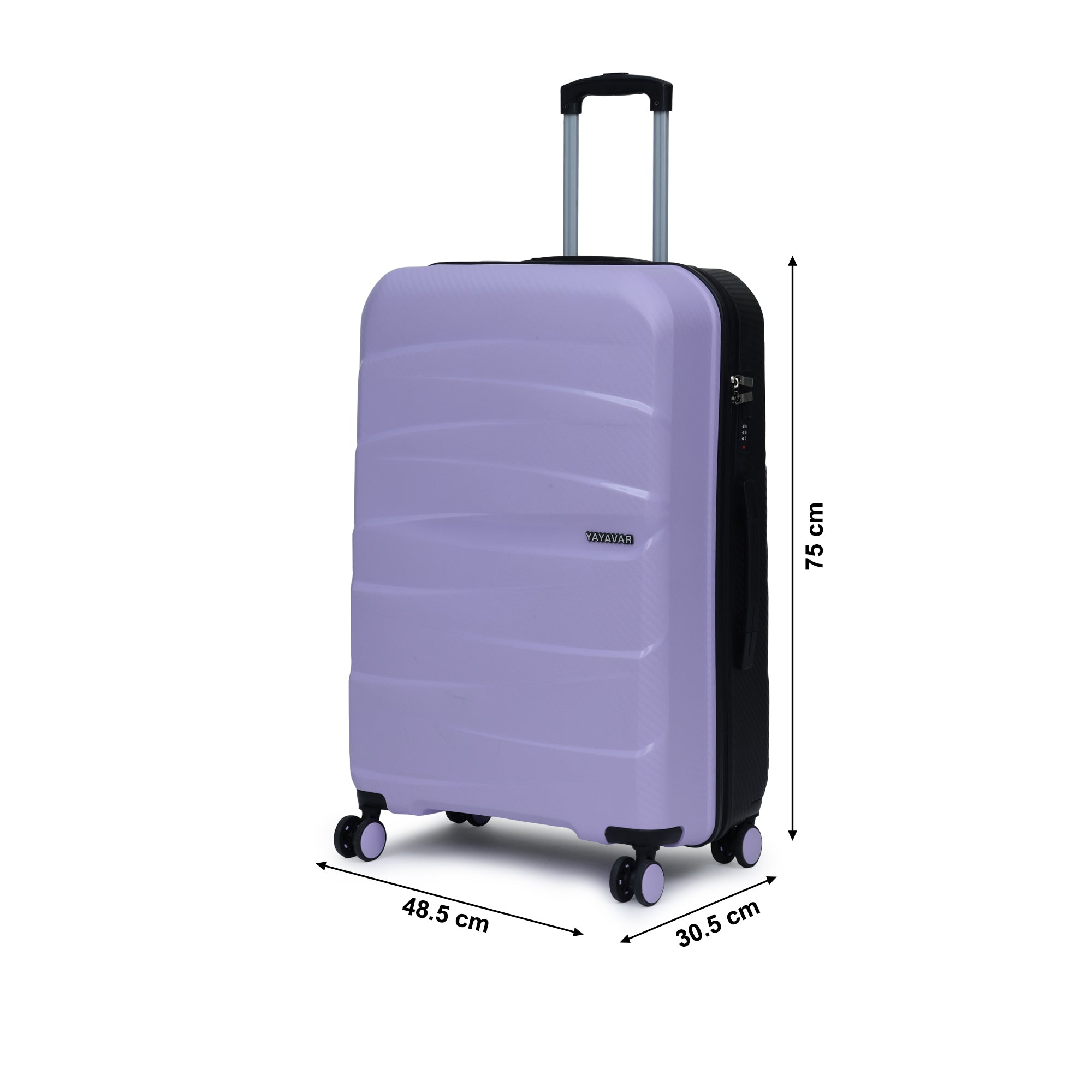 London Dual Violet-Black Large Trolley