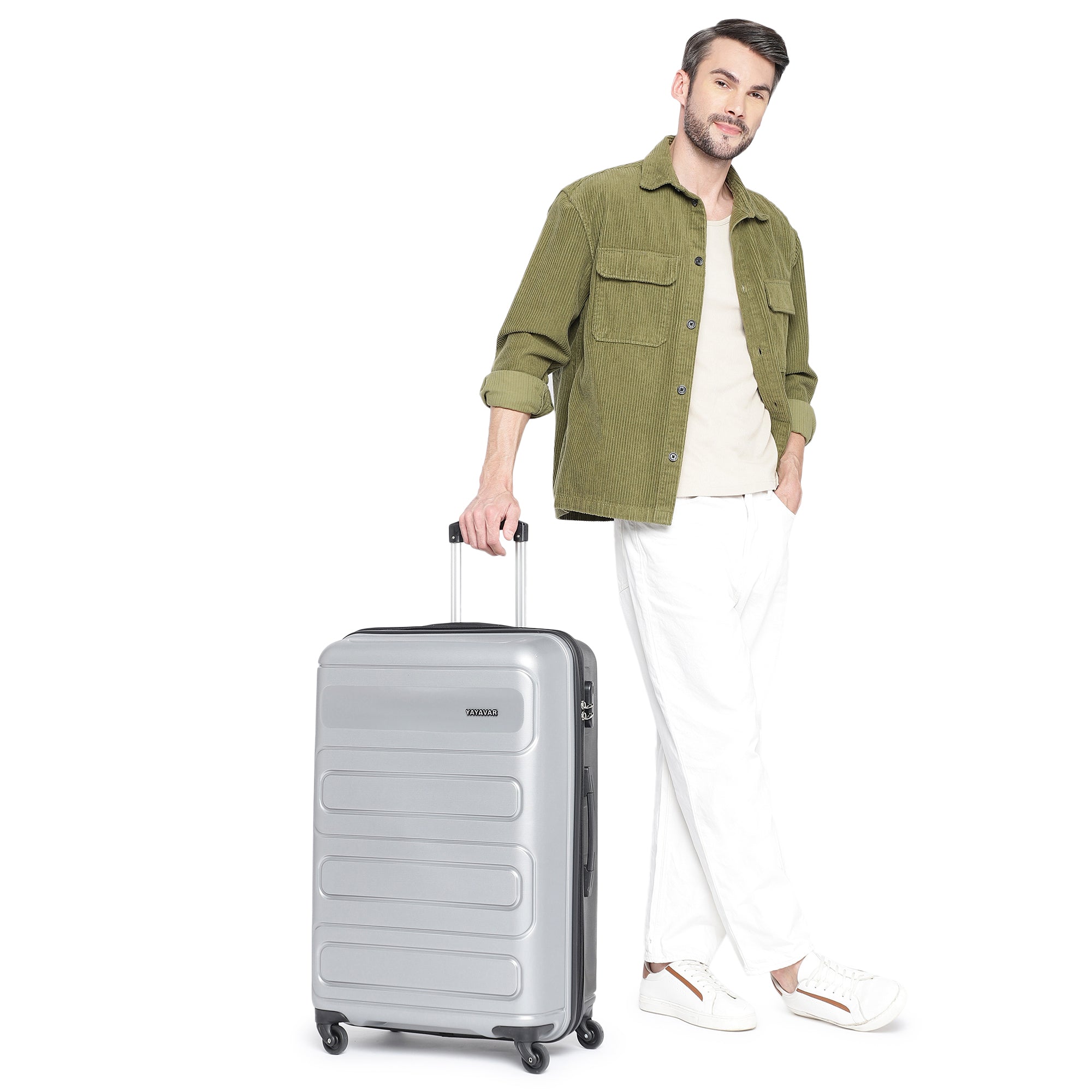 Tokyo Dual Silver-Black Set Of 3 Trolley