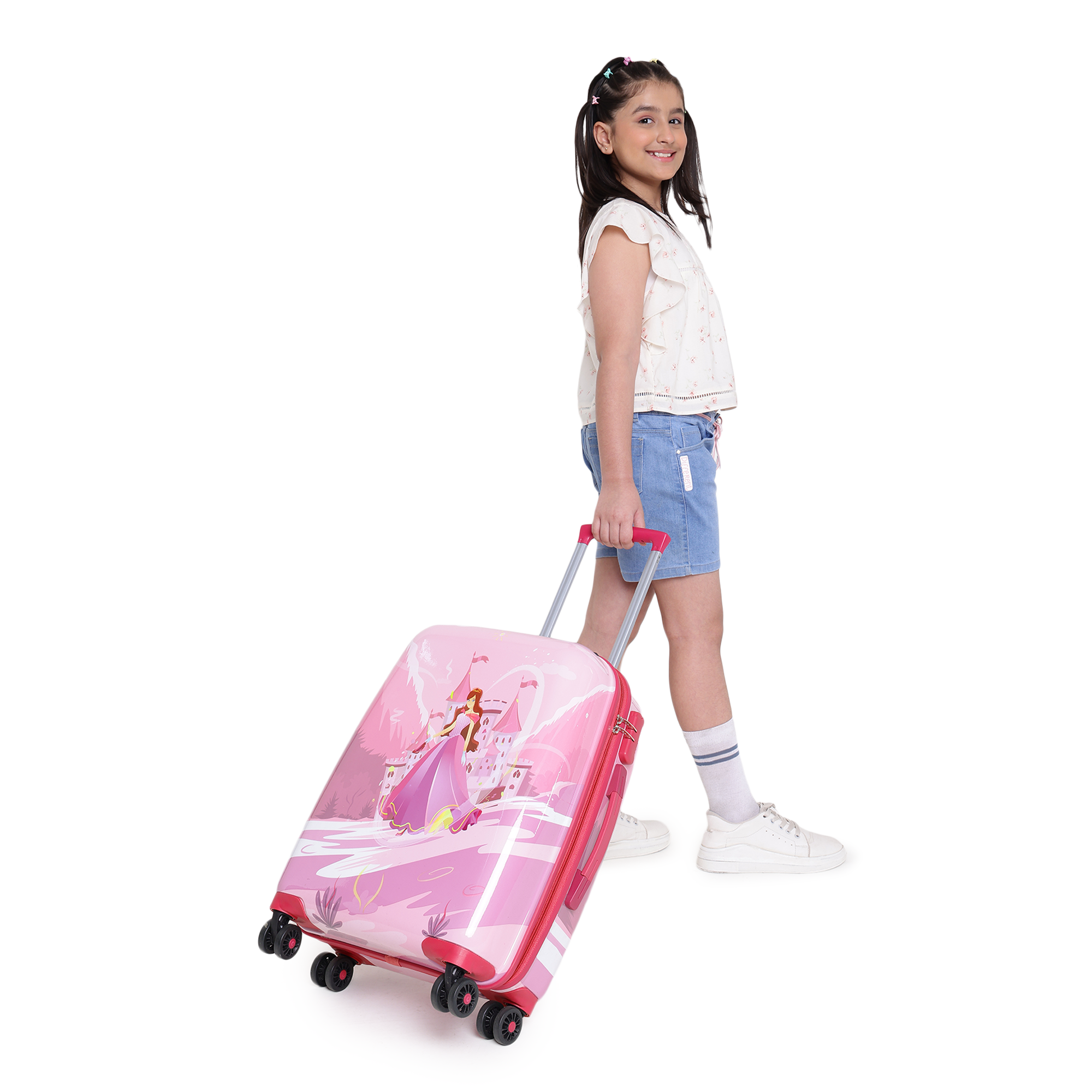 Pink princess for kids Medium trolley