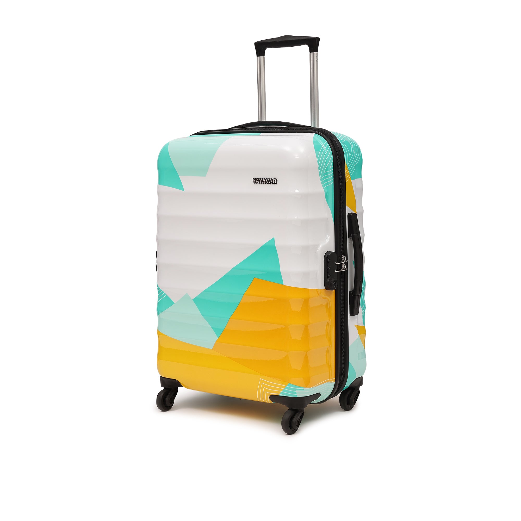 Mexico Printed Teal Set Of 2 Trolley