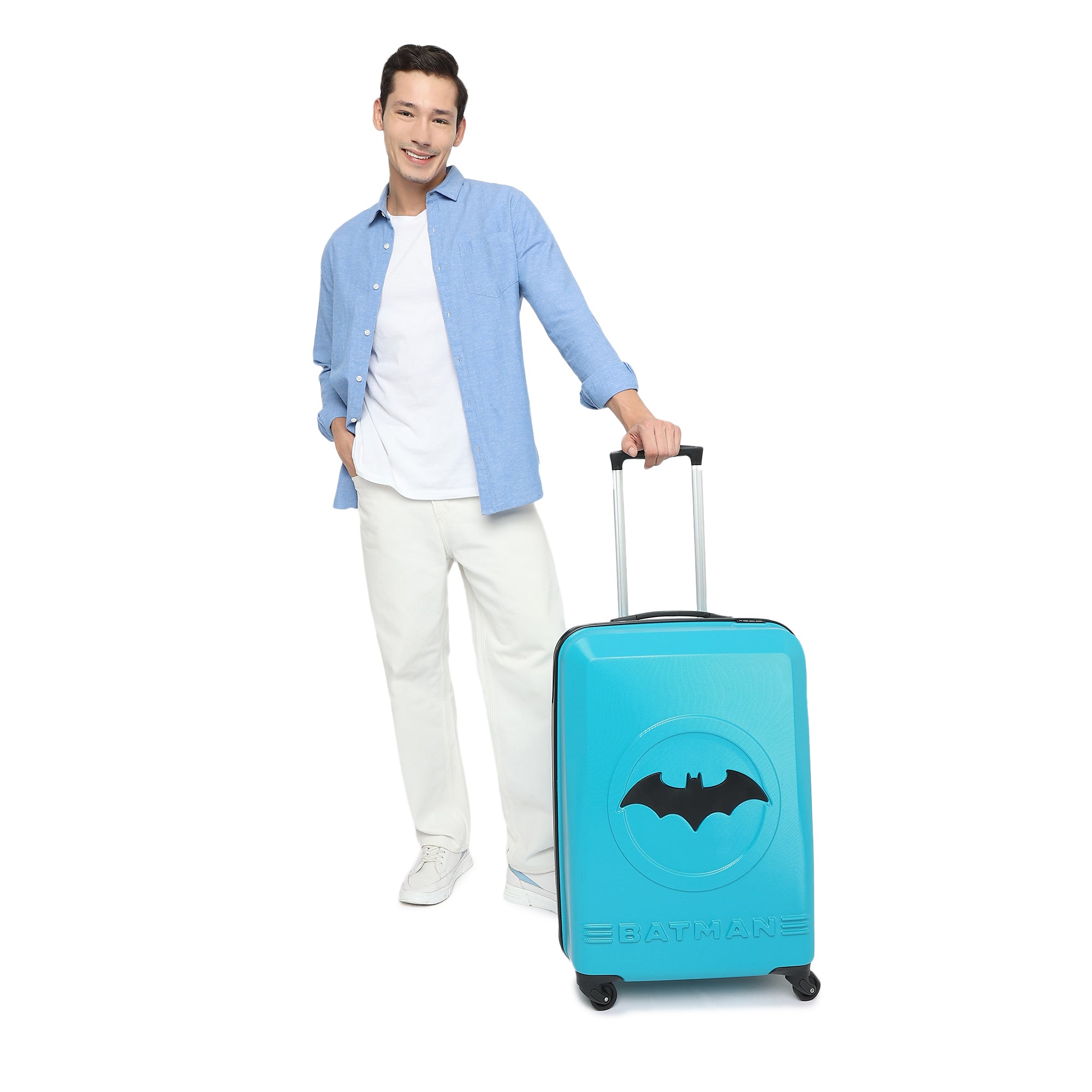 Batman Teal Medium Trolley