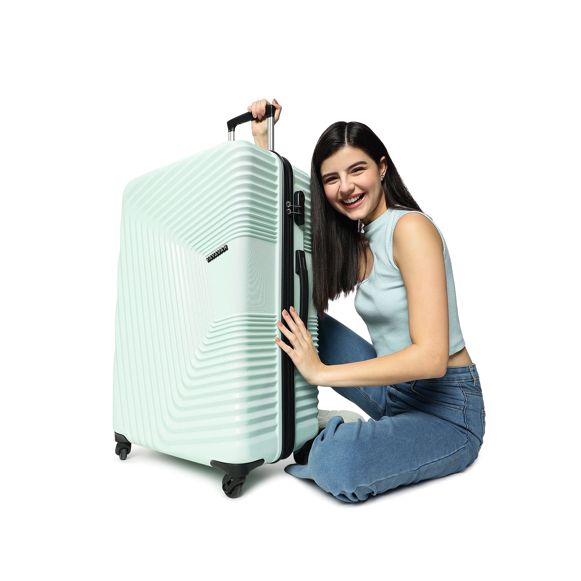 Monaco Sea Green Set Of 3 Trolley