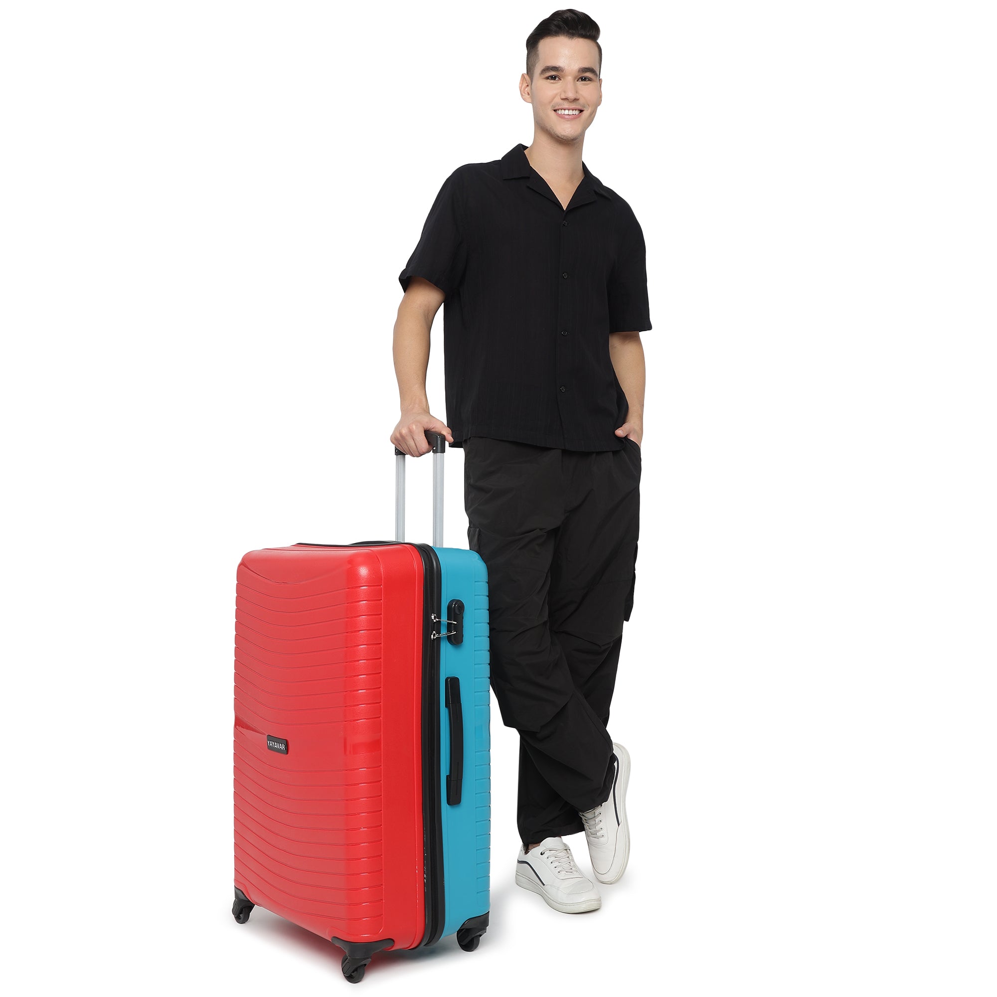 Tokyo Plus Red-Teal Set Of 3 Trolley