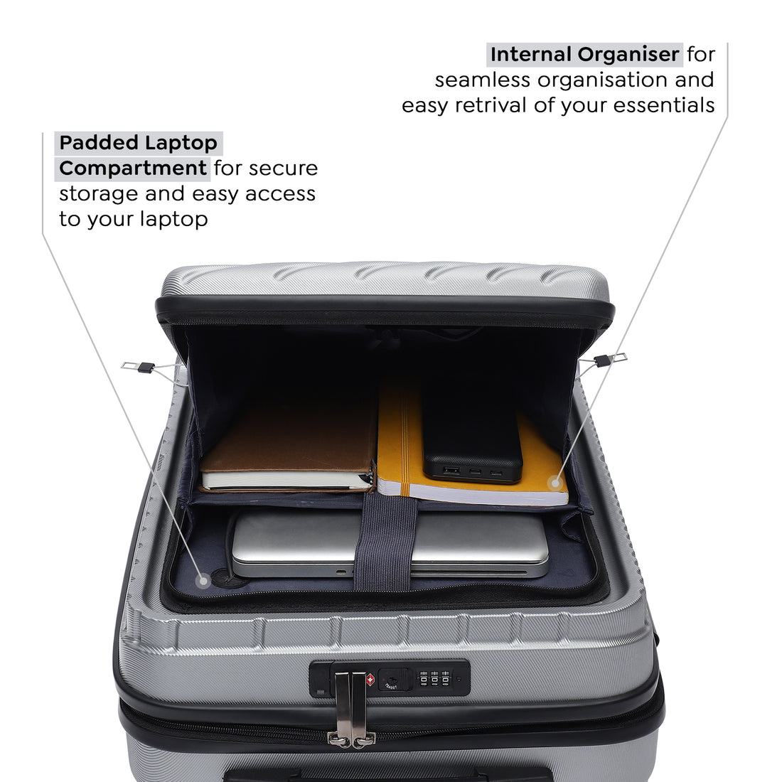 Berlinpro Silver Front Open Trolley