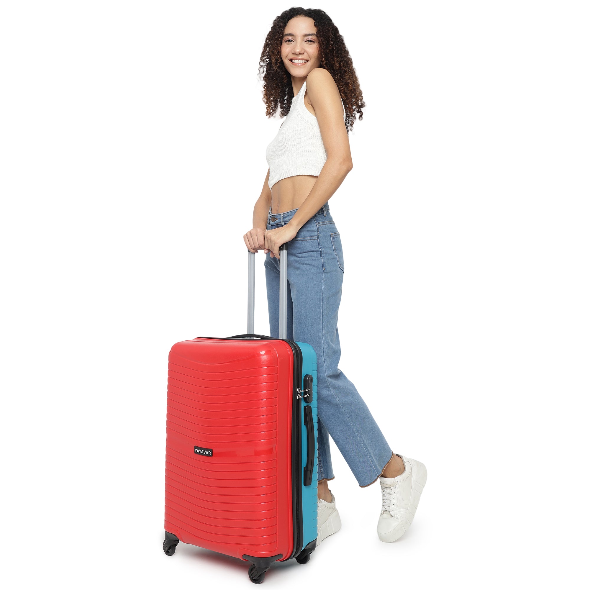 Tokyo Plus Red-Teal Set Of 2 Trolley