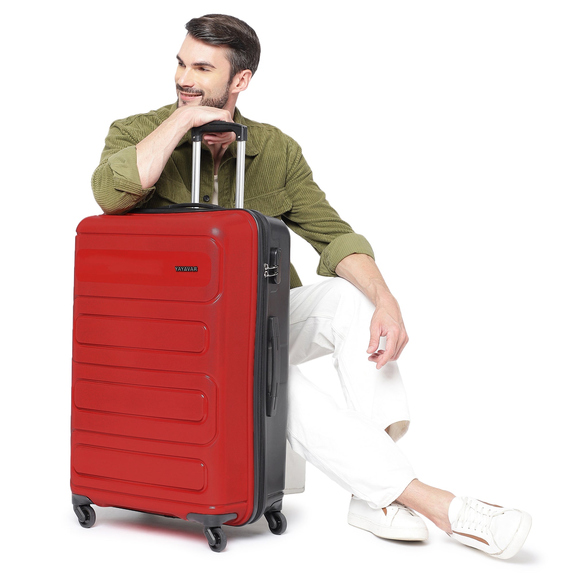 Tokyo Dual Red-Black Set Of 3 Trolley
