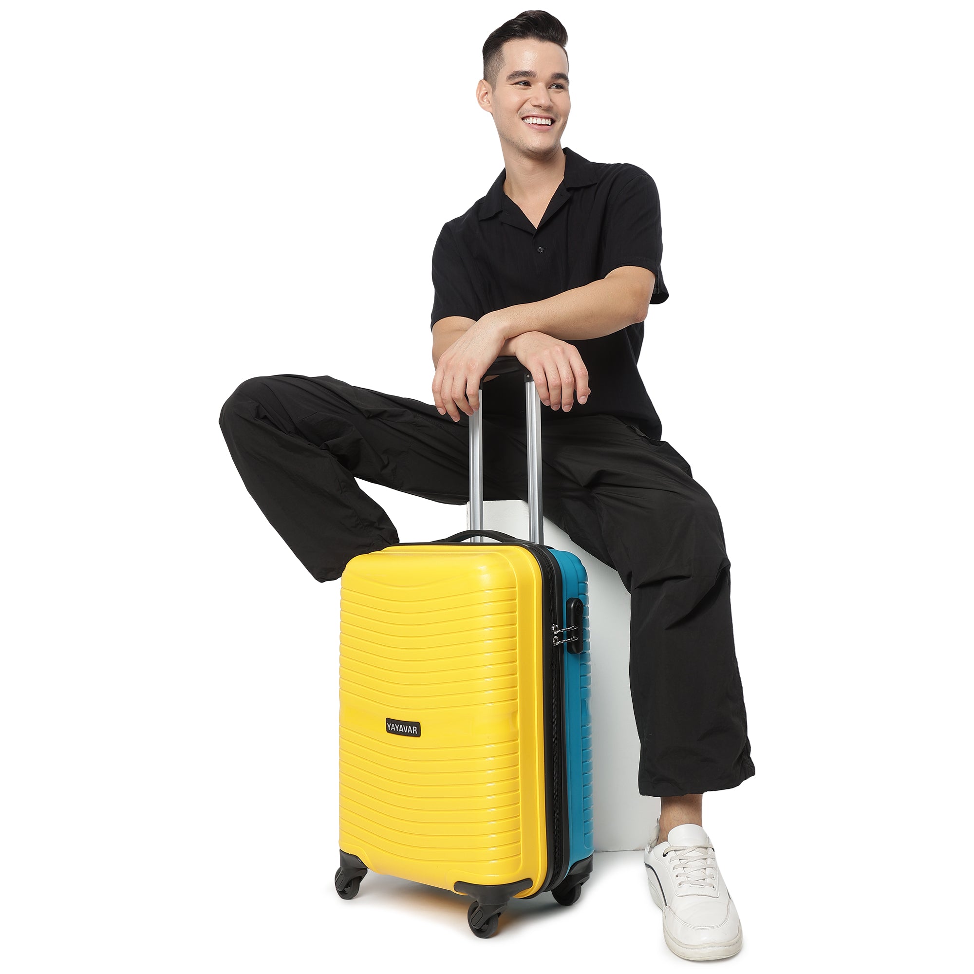 Tokyo Plus Yellow-Teal Set Of 2 Trolley