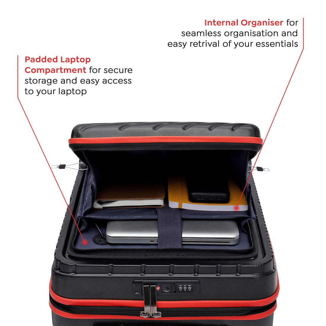Berlinpro Red Front Open Trolley