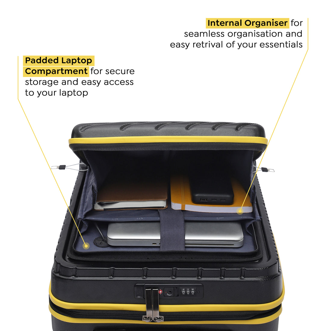 Berlinpro Yellow Front Open Trolley