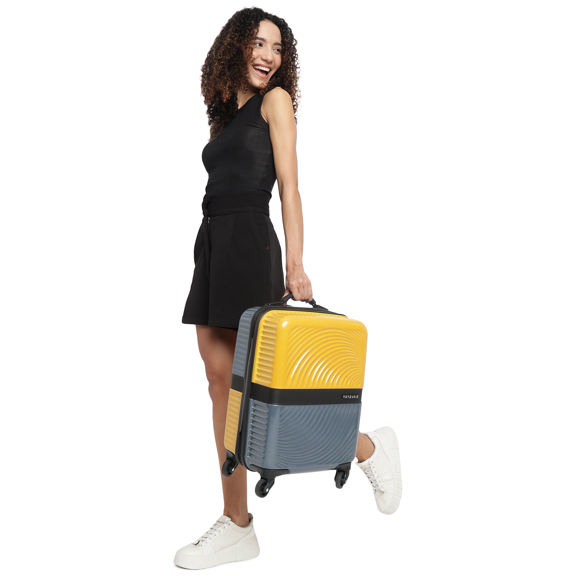 Venice Yellow-Grey Set Of 2 Trolley