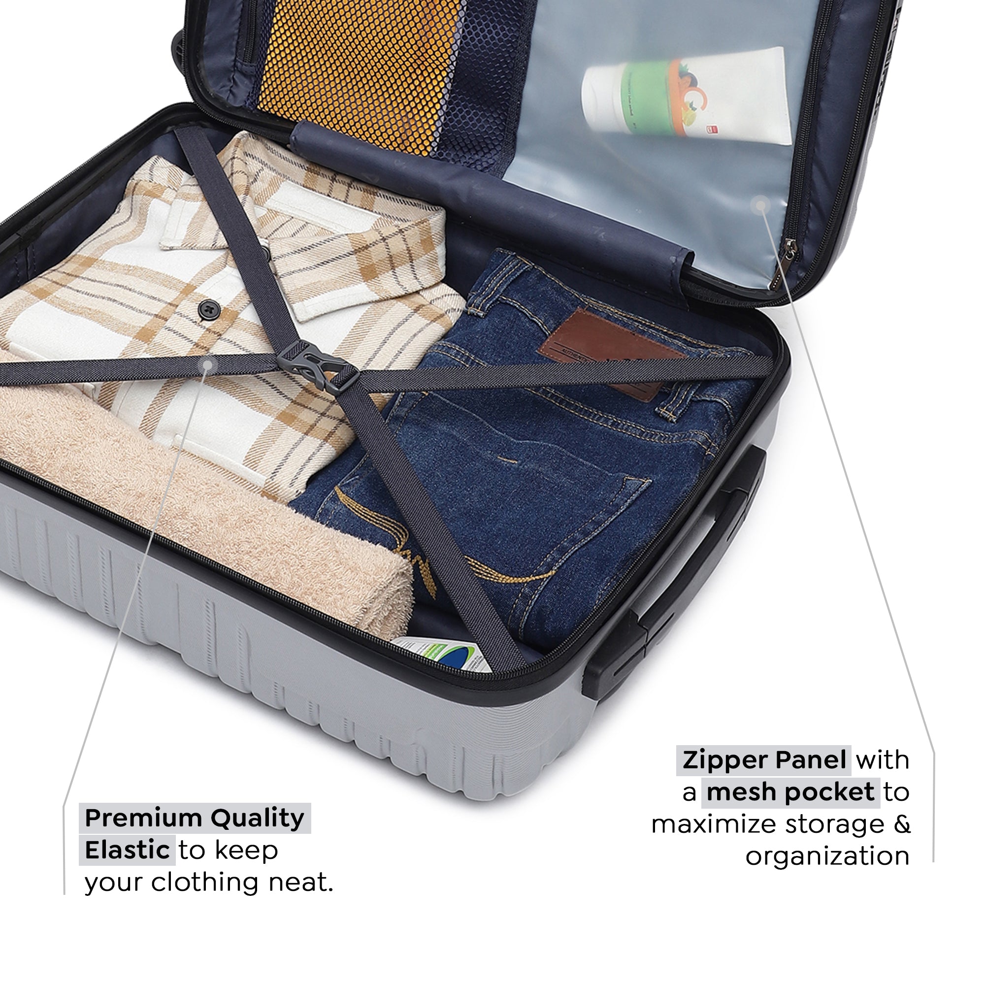 Berlinpro Silver Front Open Trolley