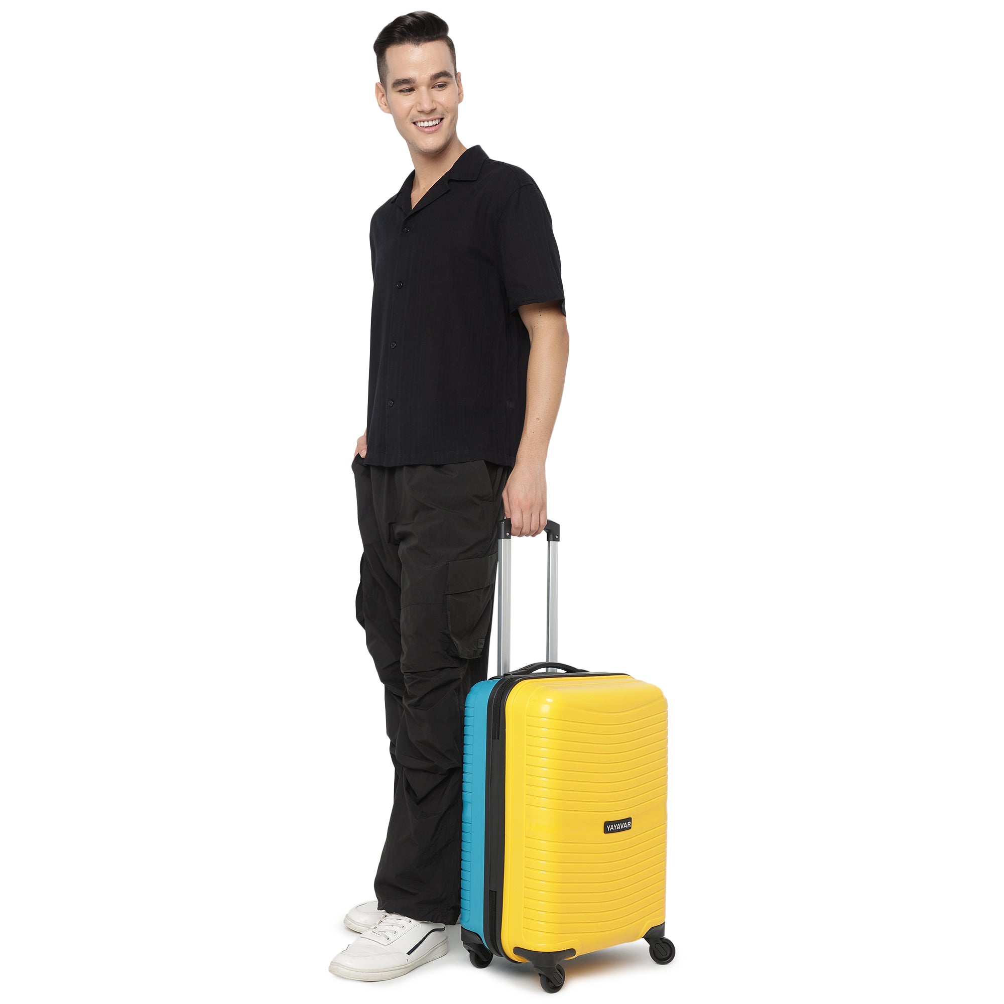 Tokyo Plus Yellow-Teal Set Of 2 Trolley
