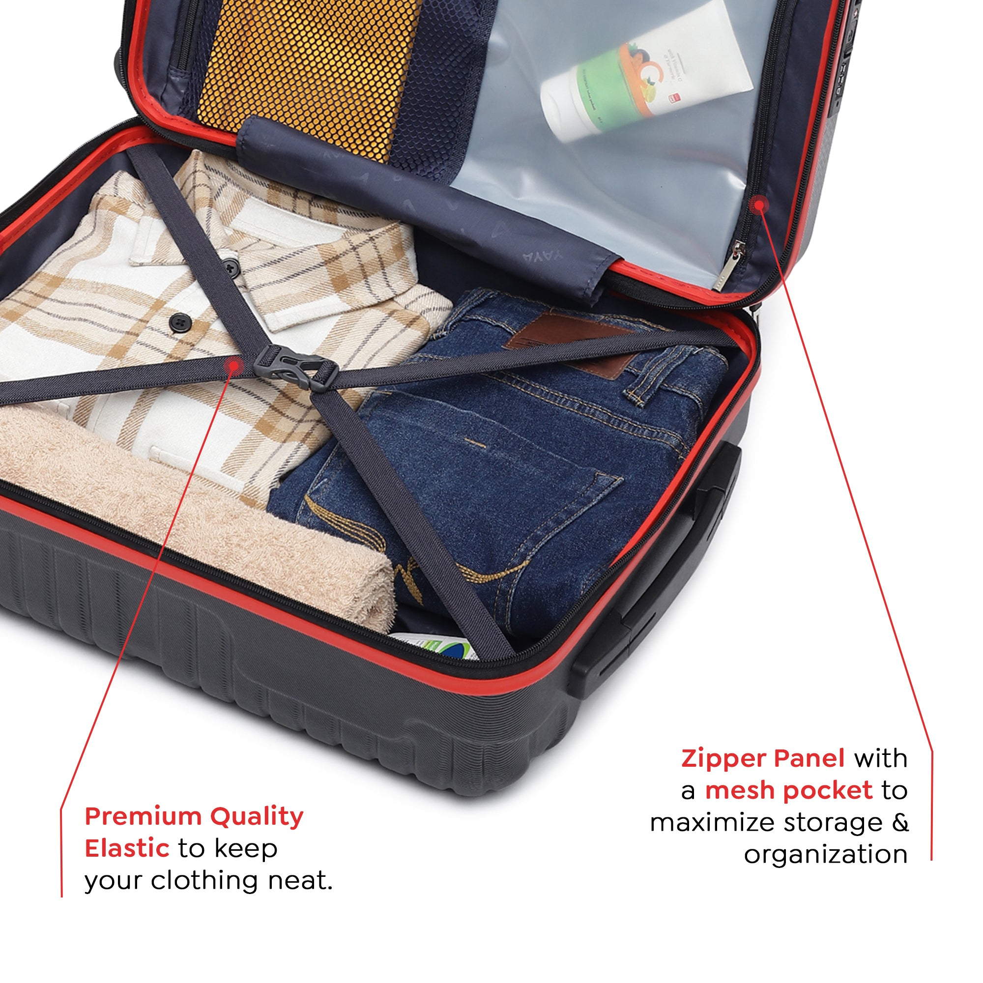Berlinpro Red Front Open Trolley