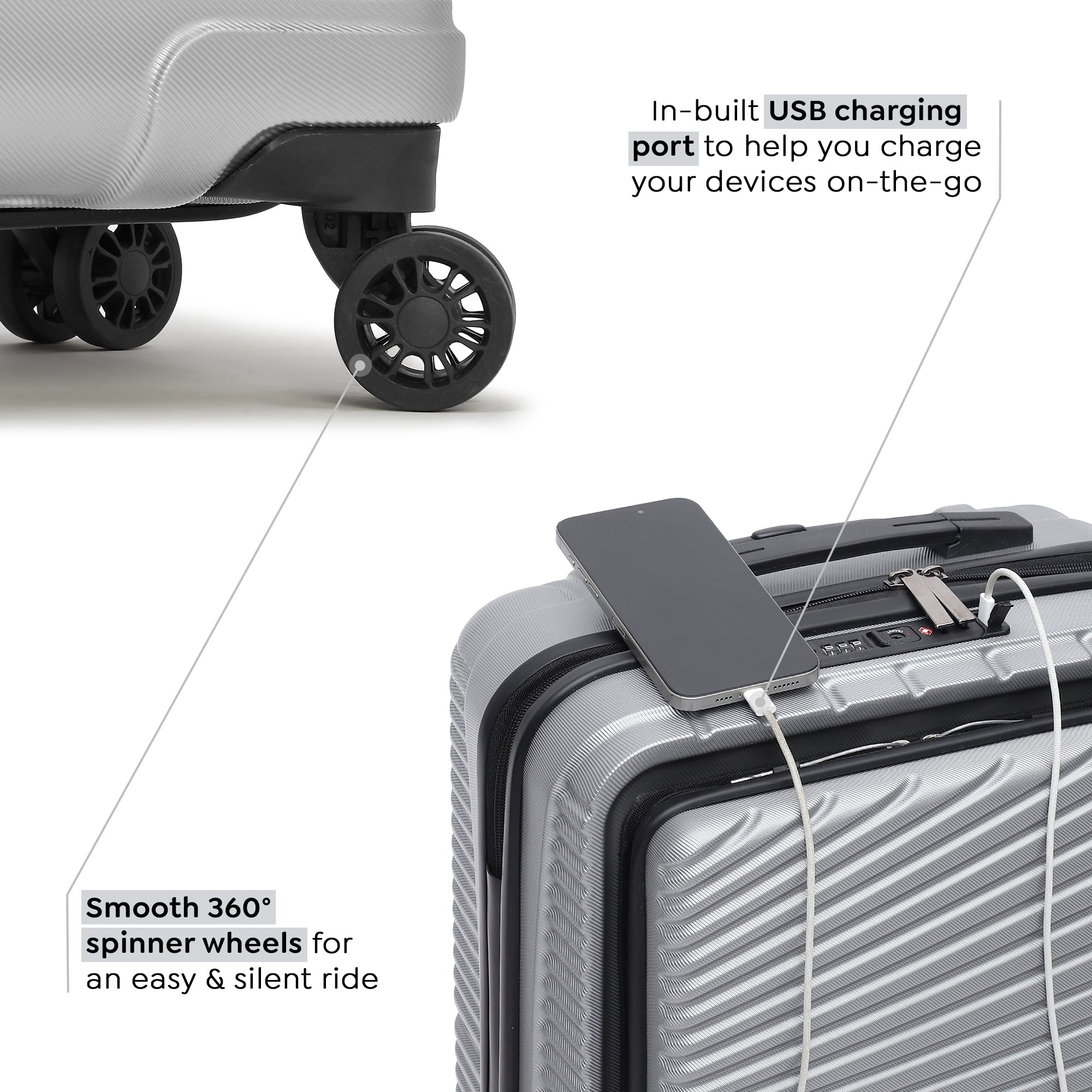 Berlinpro Silver Front Open Trolley