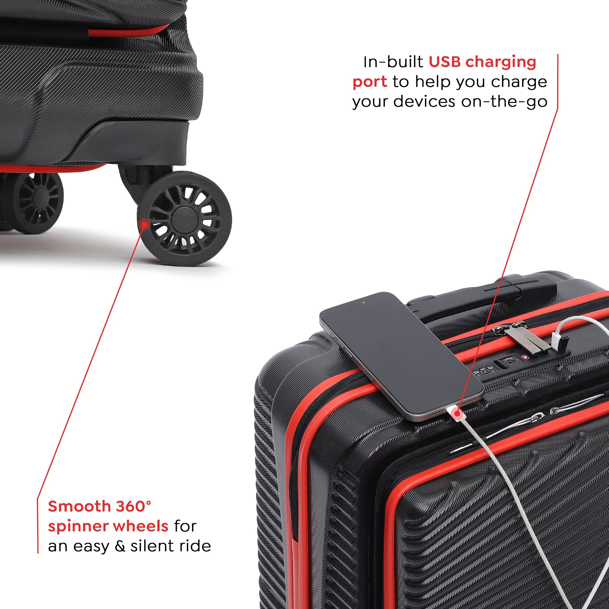 Berlinpro Red Front Open Trolley