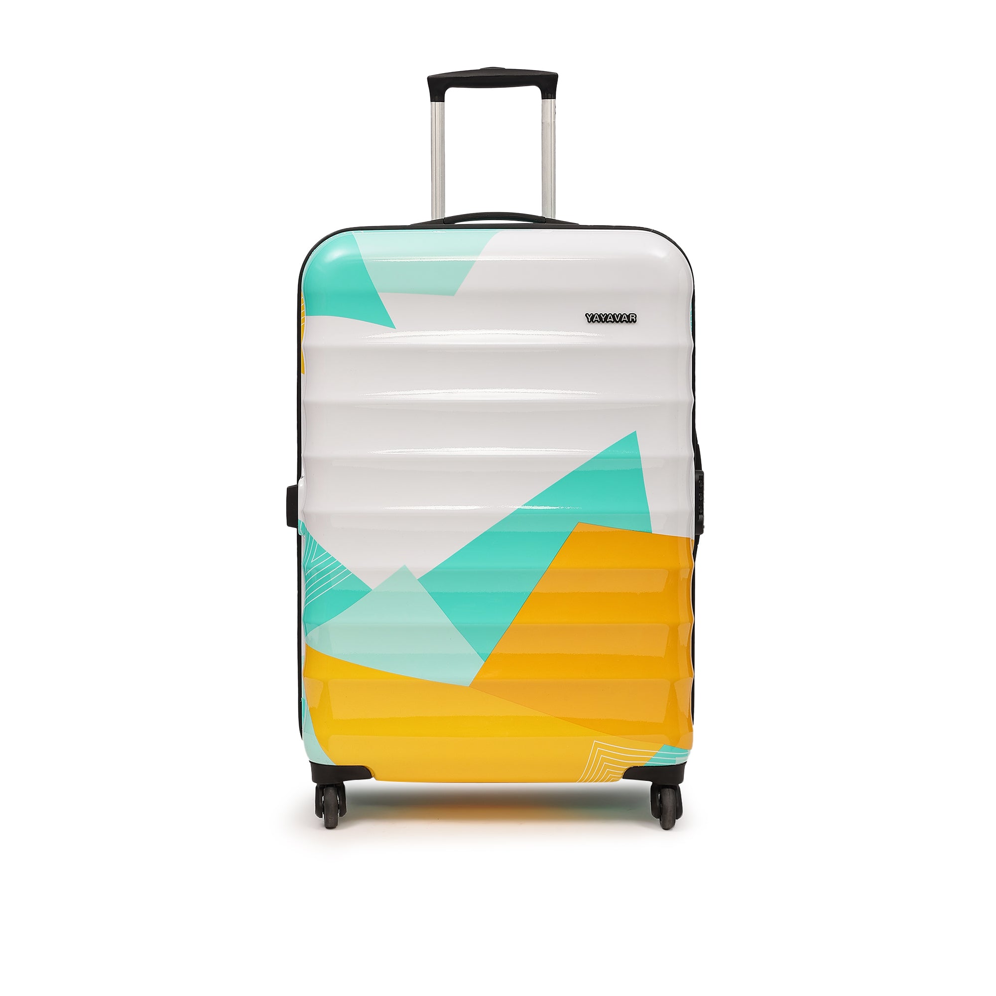 Mexico Printed Teal Large Trolley