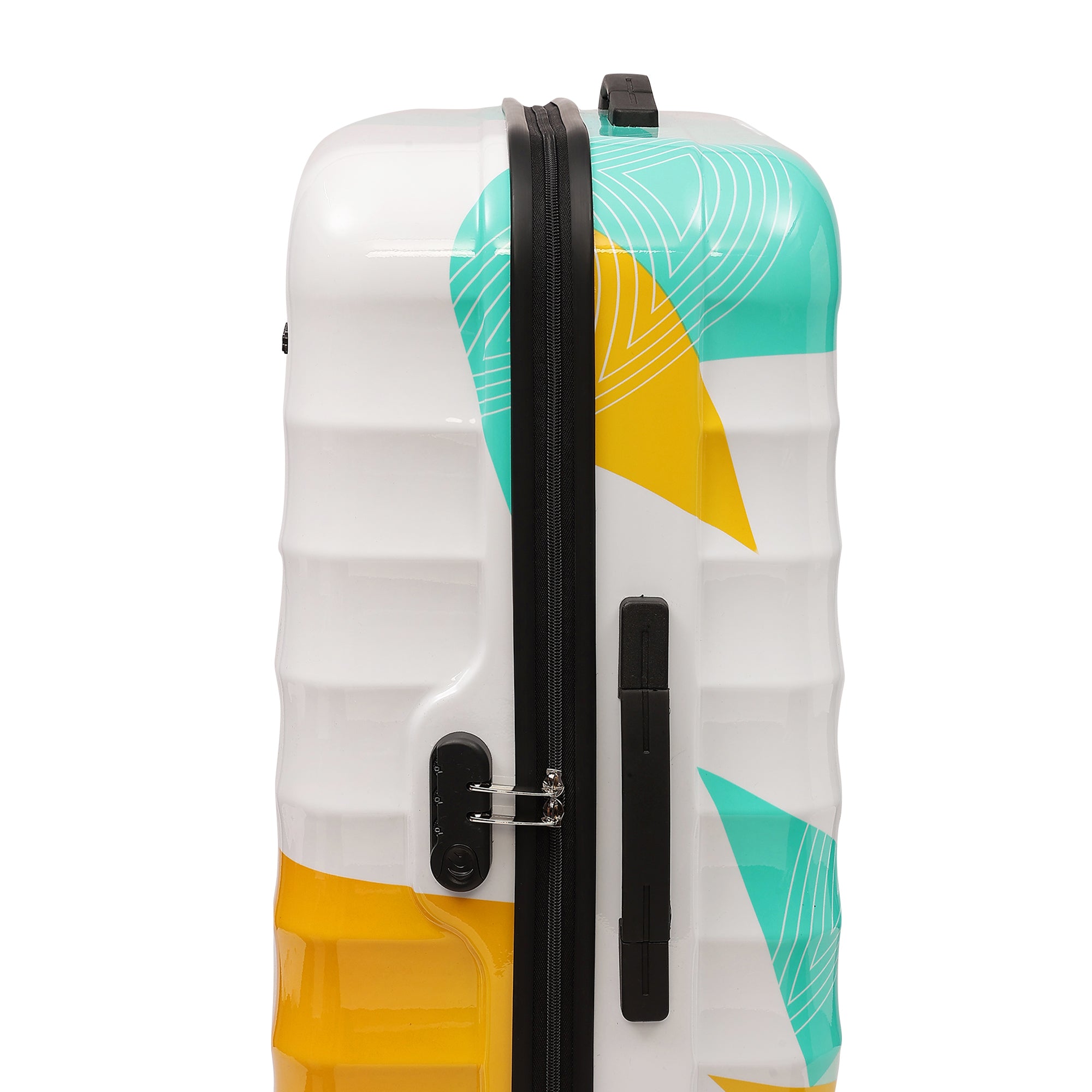 Mexico Printed Teal Large Trolley