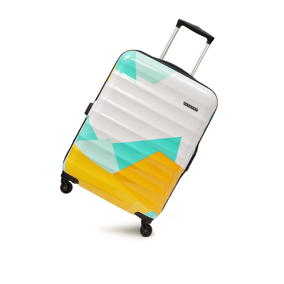 Mexico Printed Teal Medium Trolley