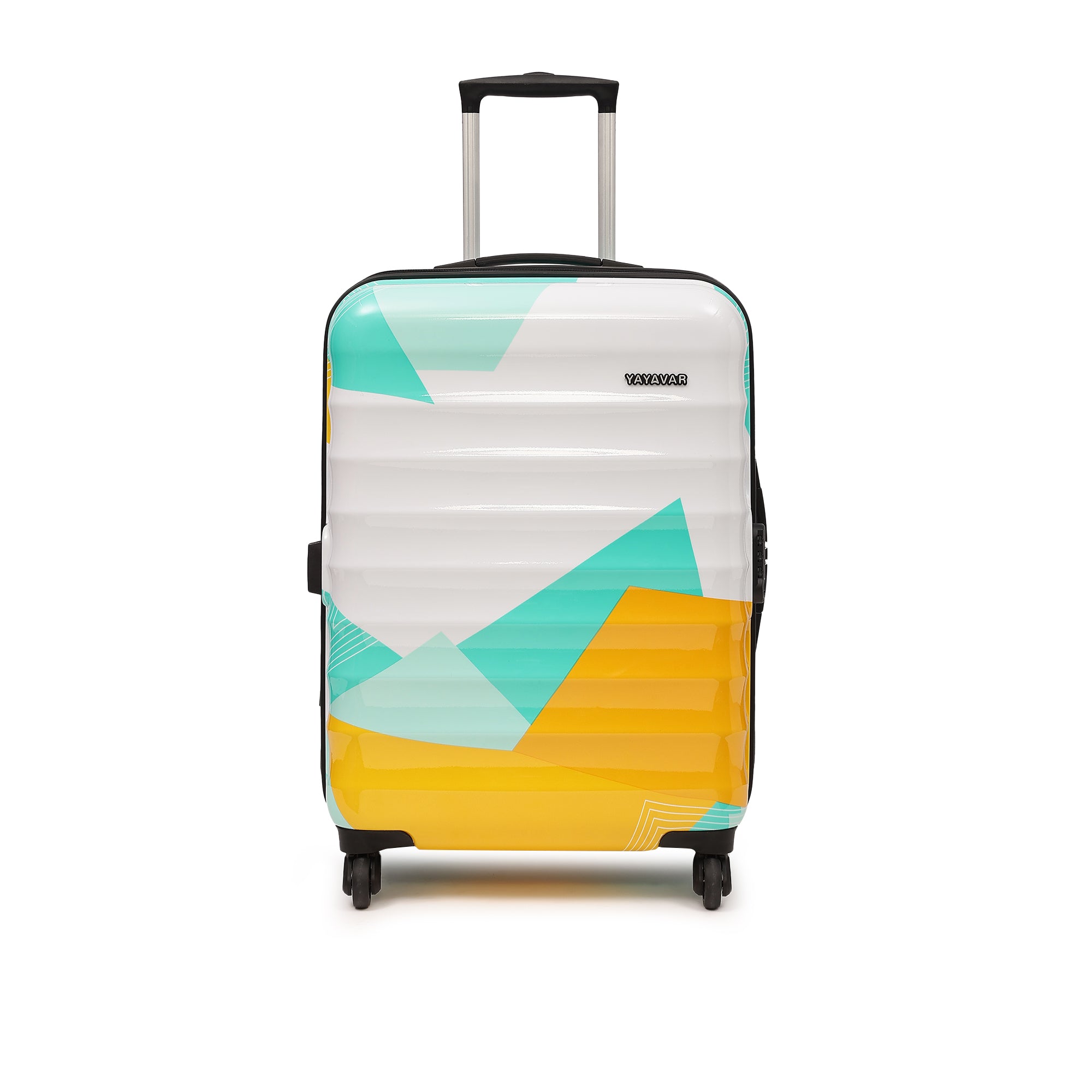 Mexico Printed Teal Medium Trolley