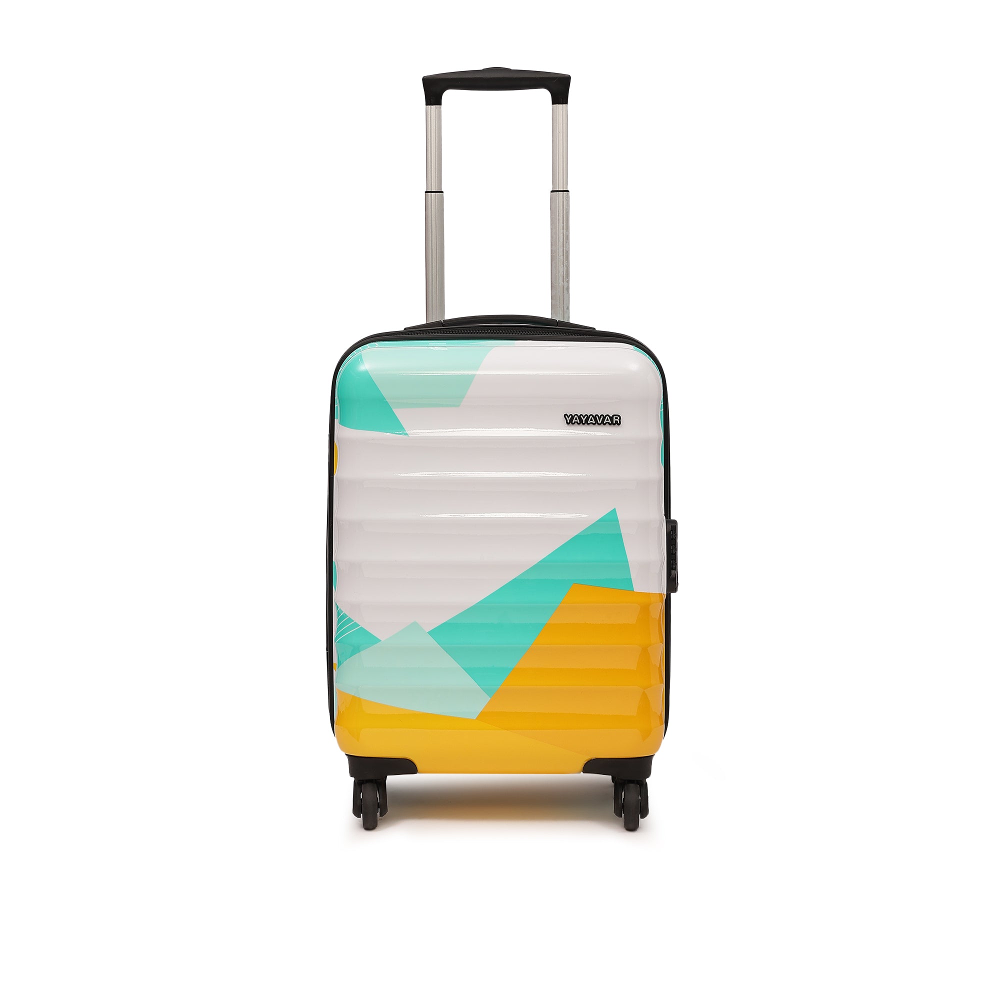 Mexico Printed Teal Small Trolley