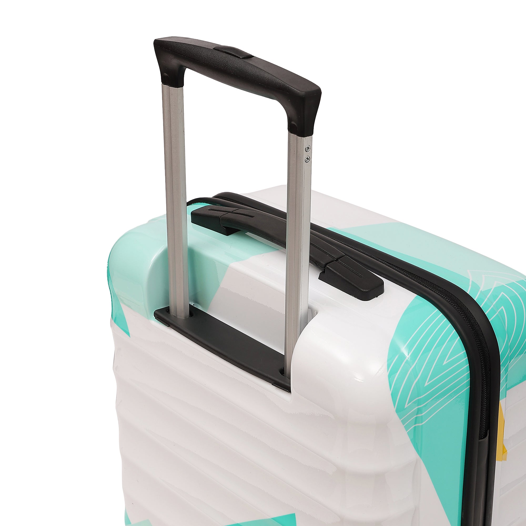 Mexico Printed Teal Small Trolley