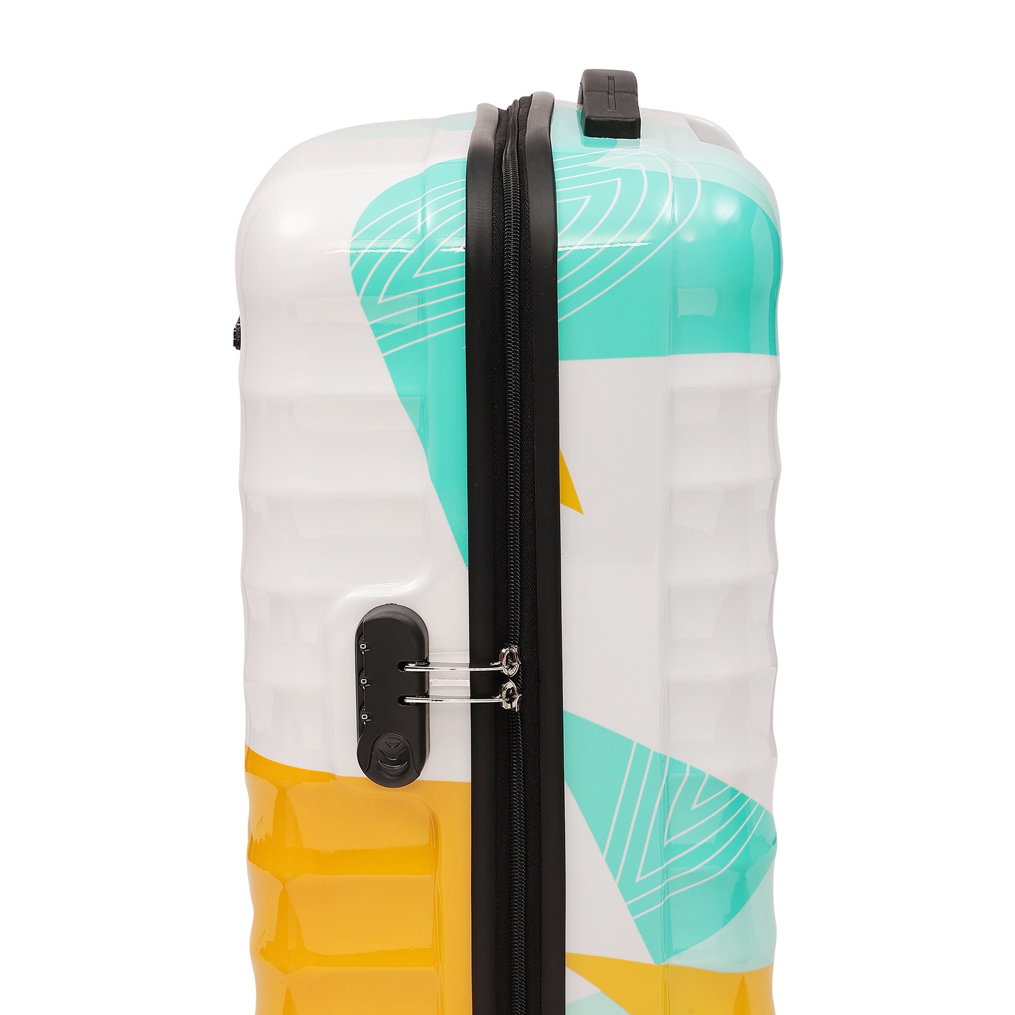 Mexico Printed Teal Small Trolley