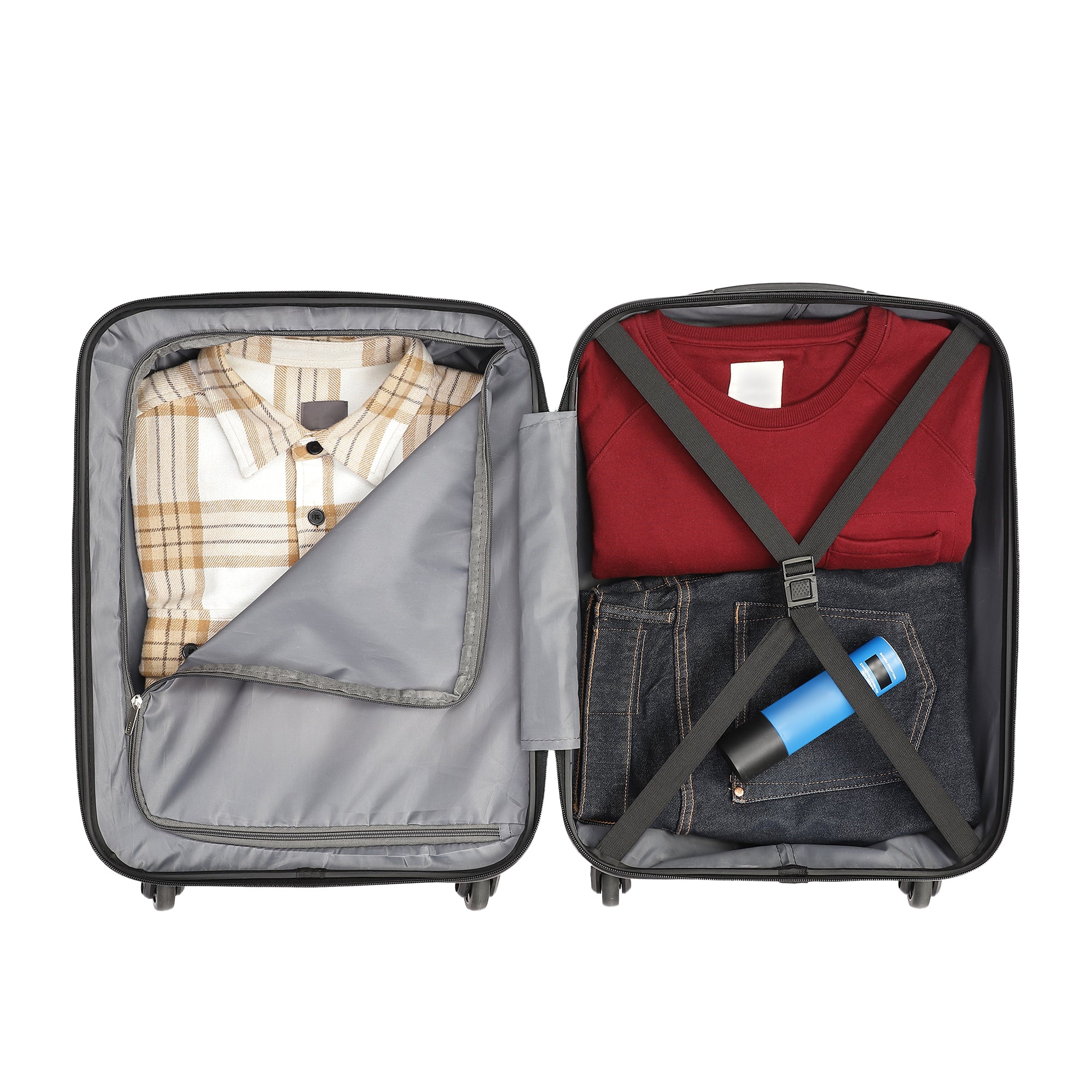 Mexico Printed Teal Small Trolley