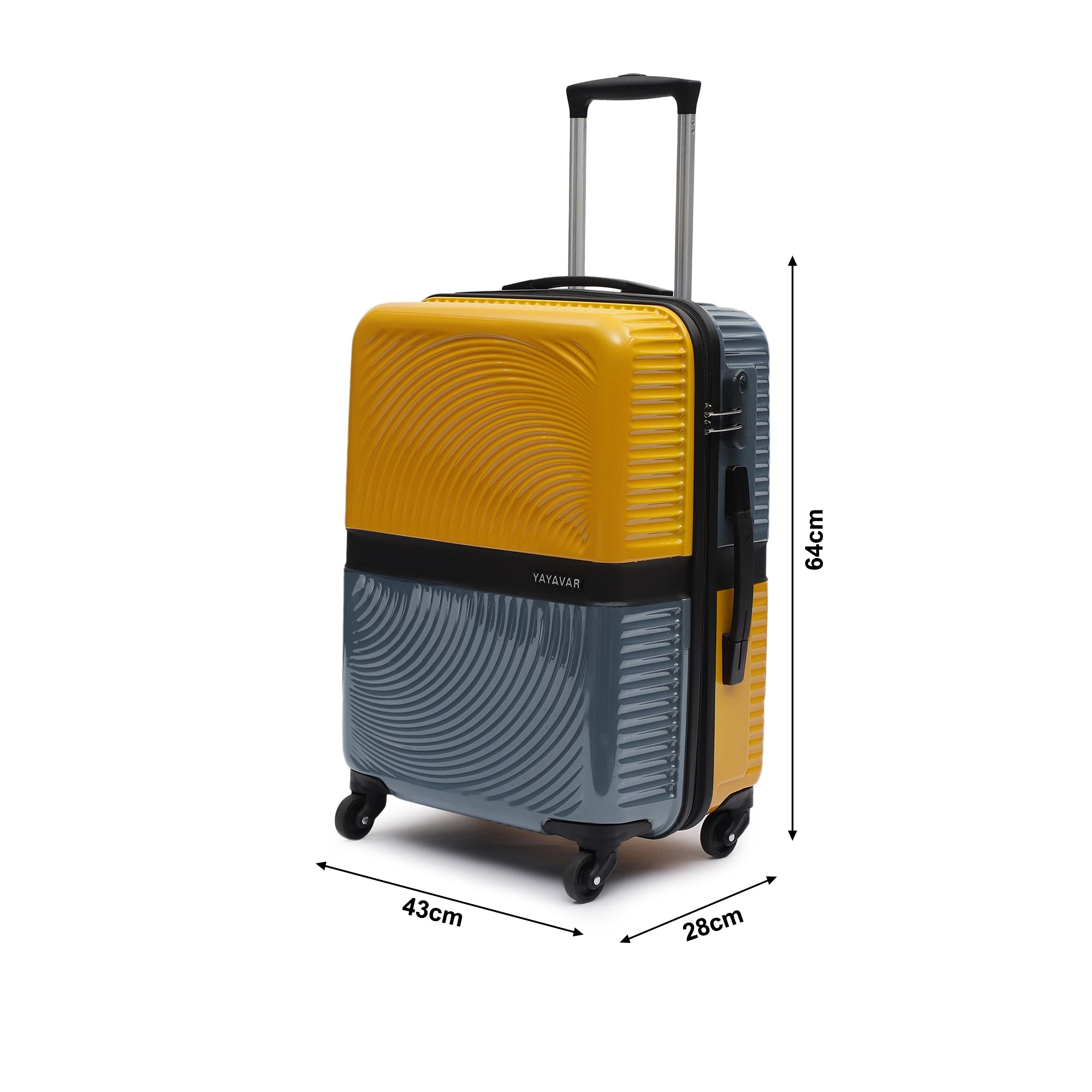 Venice Yellow-Grey Medium Trolley