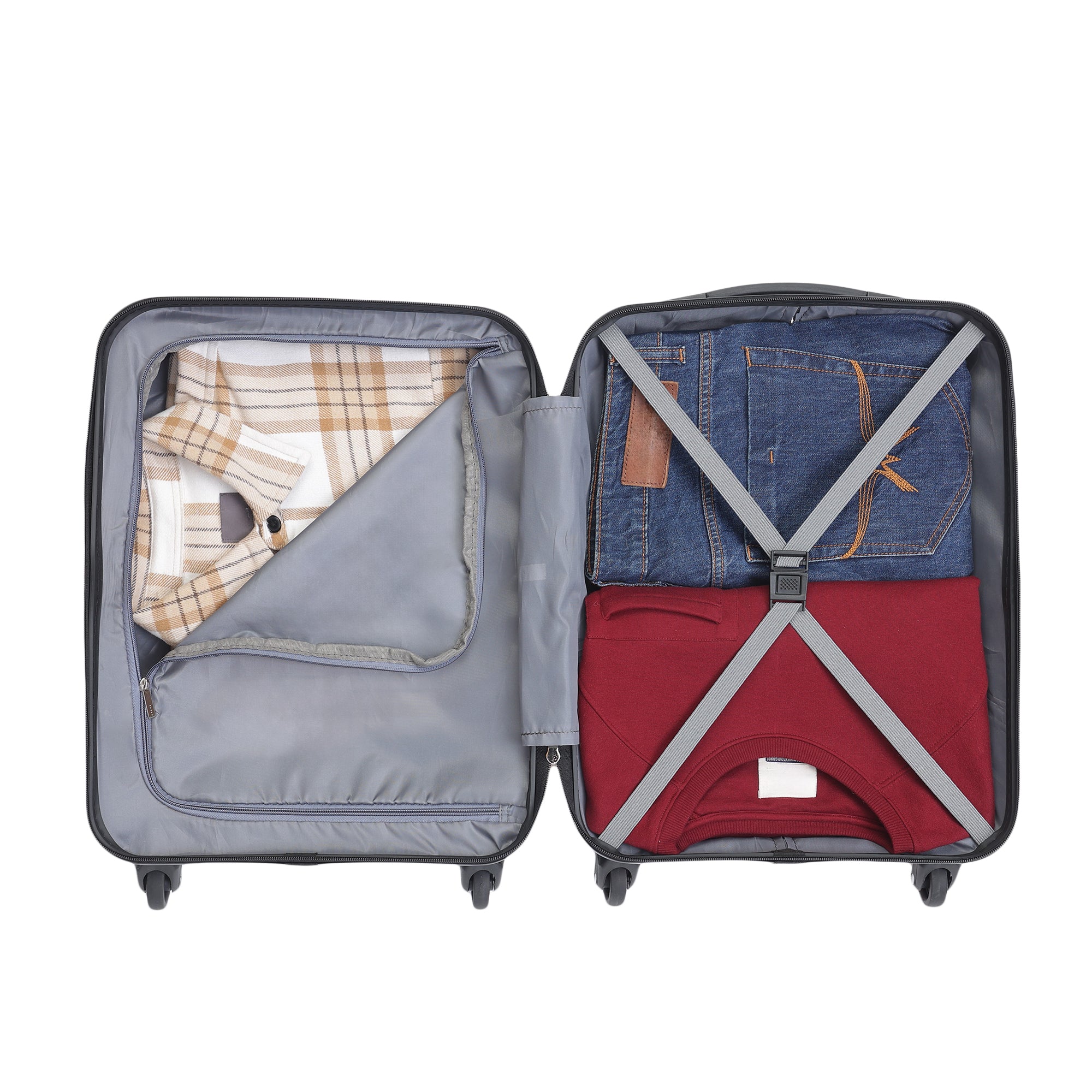 Venice Orange-Grey Small Trolley