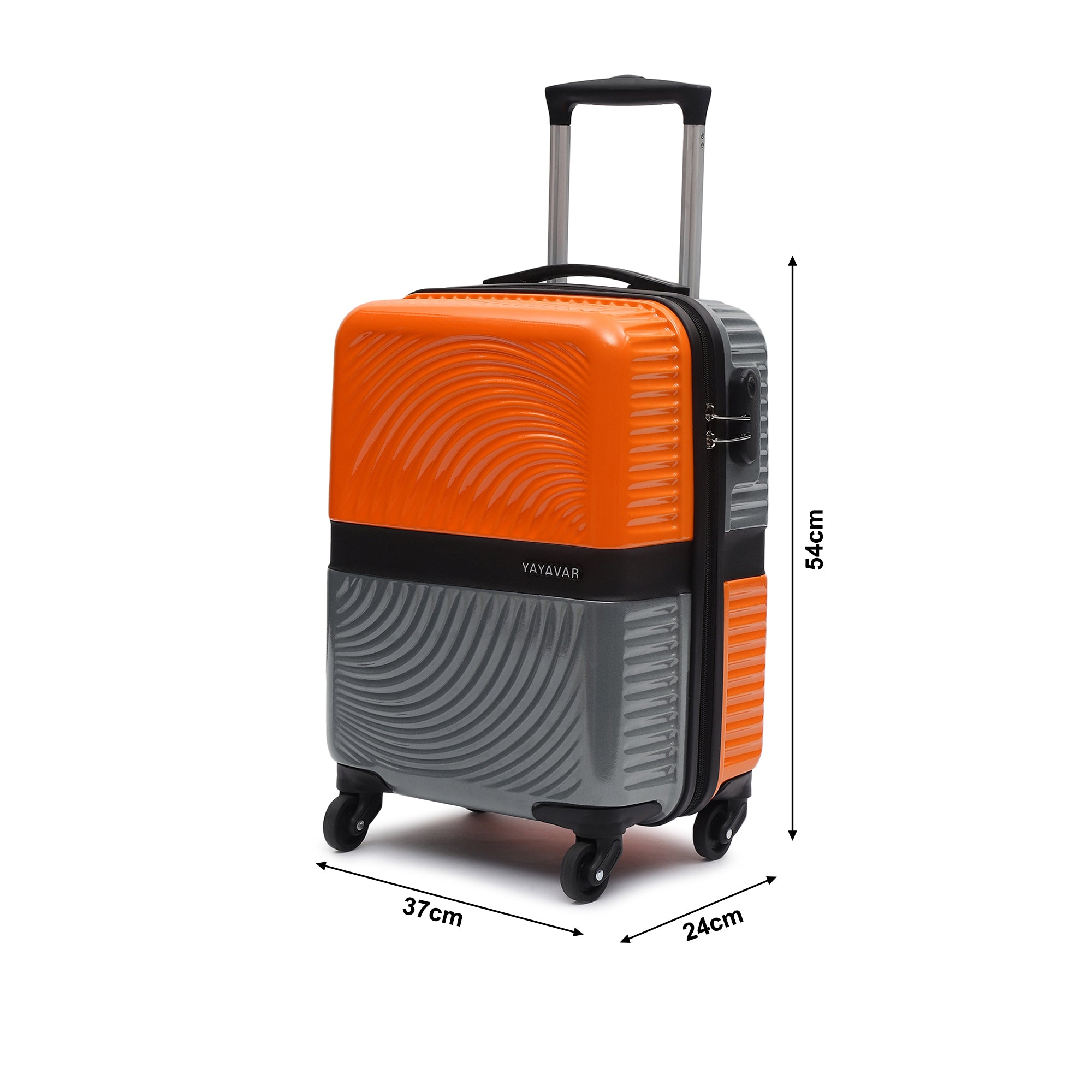 Venice Orange-Grey Small Trolley
