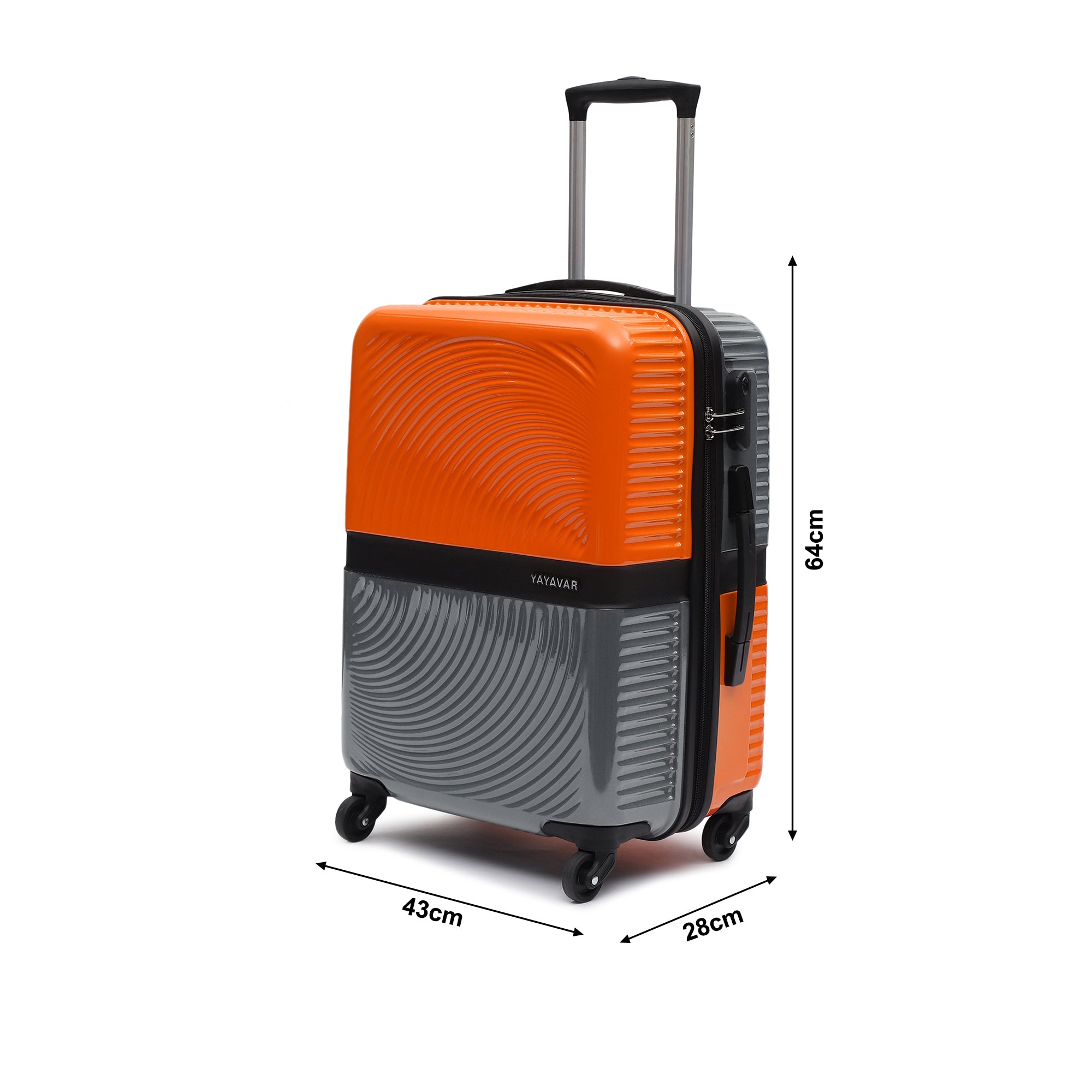 Venice Orange-Grey Medium Trolley