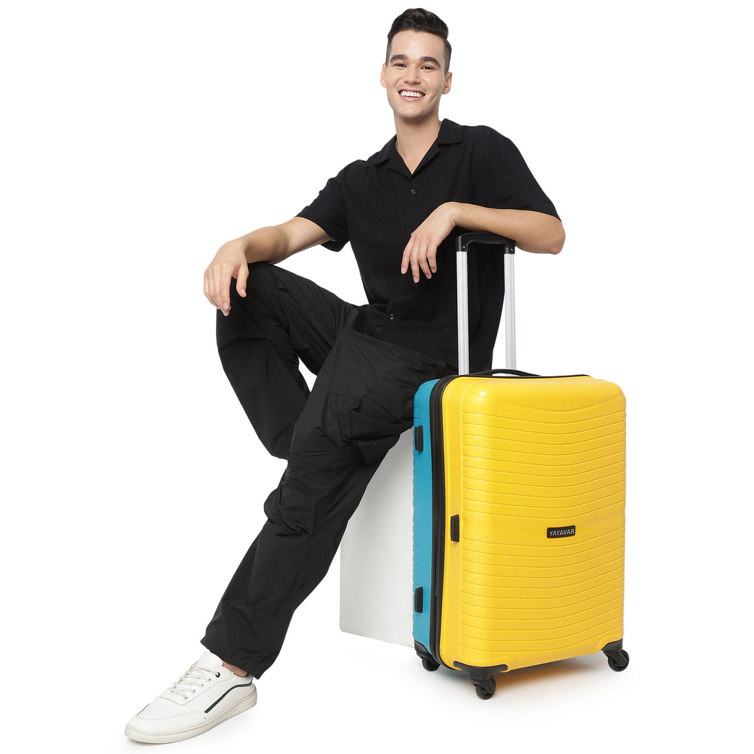 Tokyo Plus Yellow-Teal Medium Trolley