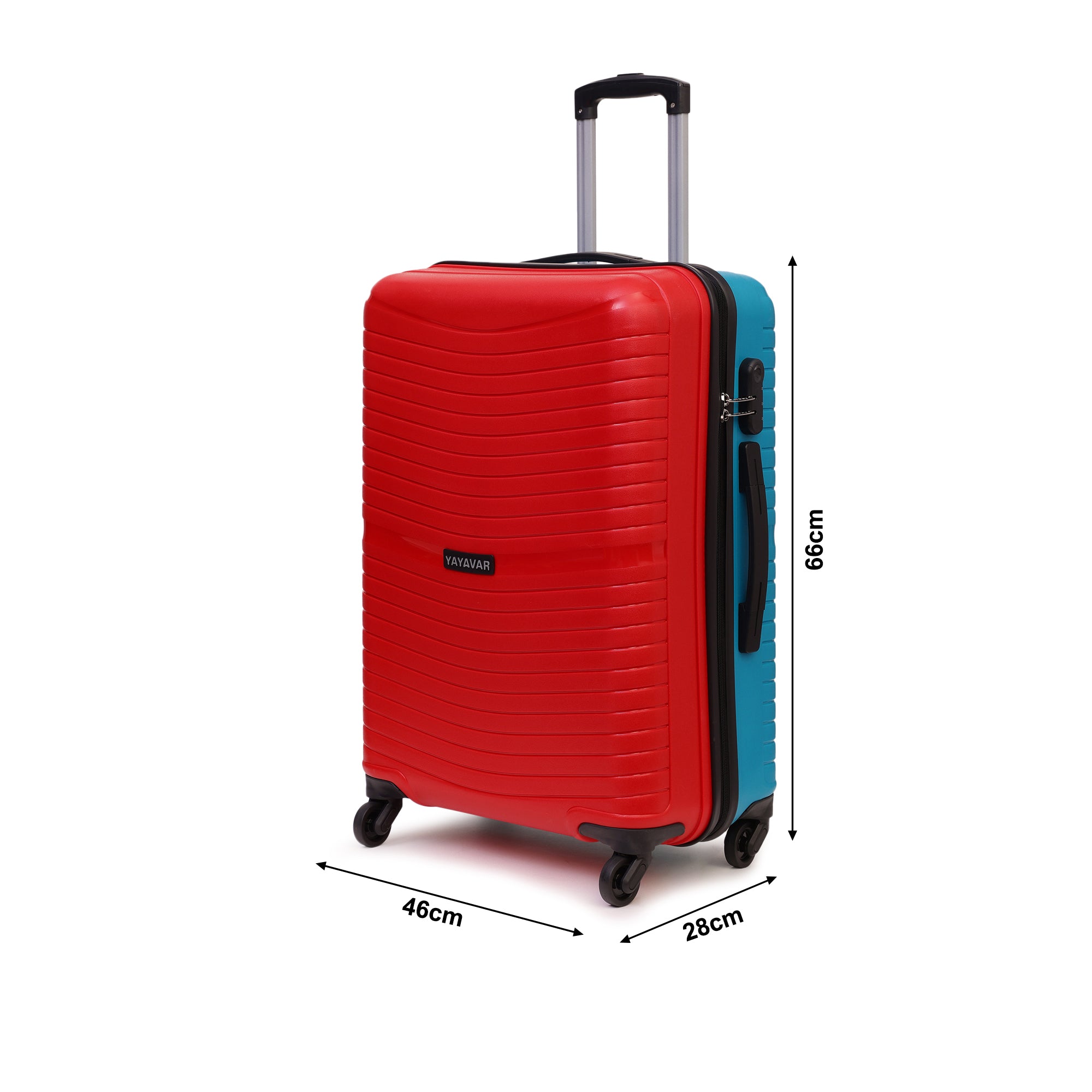 Tokyo Plus Red-Teal Medium Trolley