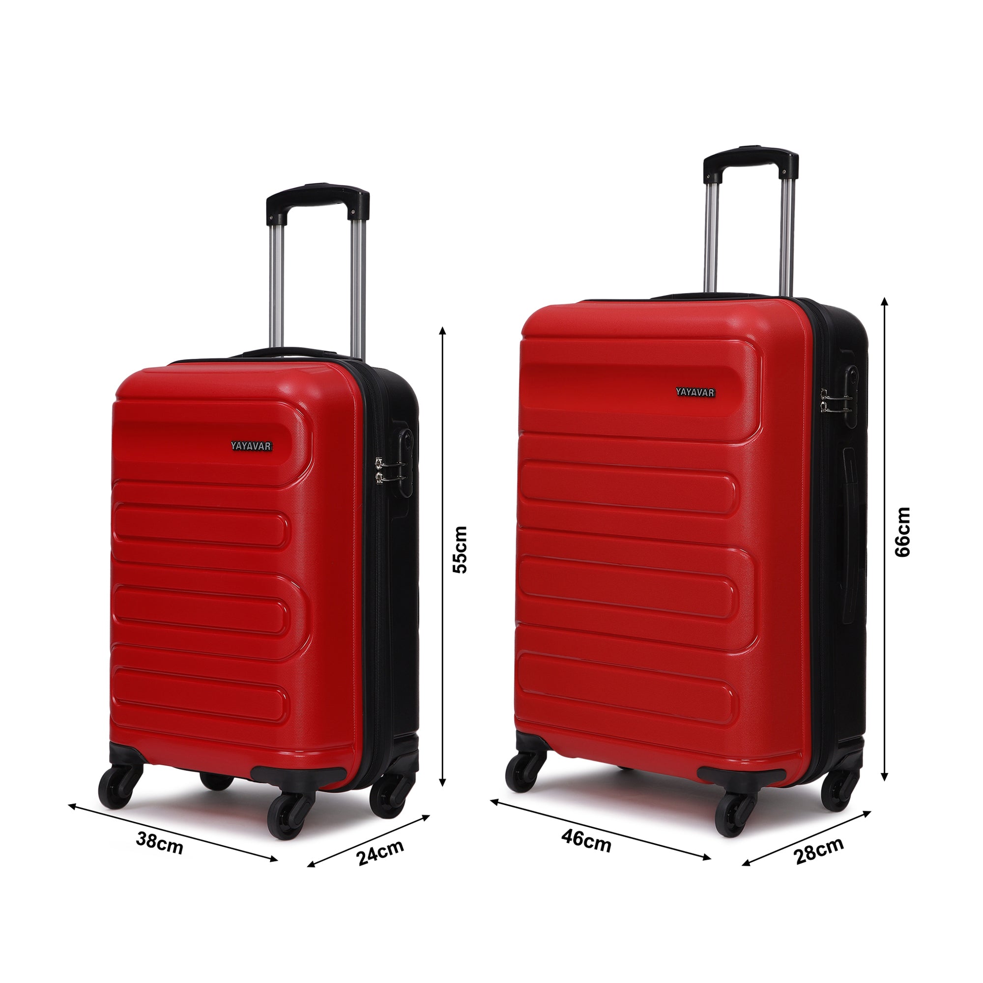 Tokyo Dual Red-Black Set Of 2 Trolley