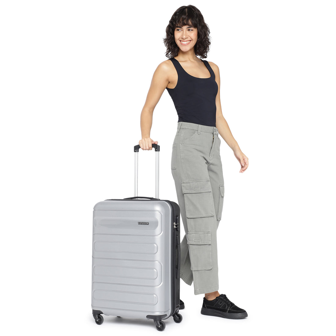 Tokyo Dual Silver-Black Set Of 2 Trolley