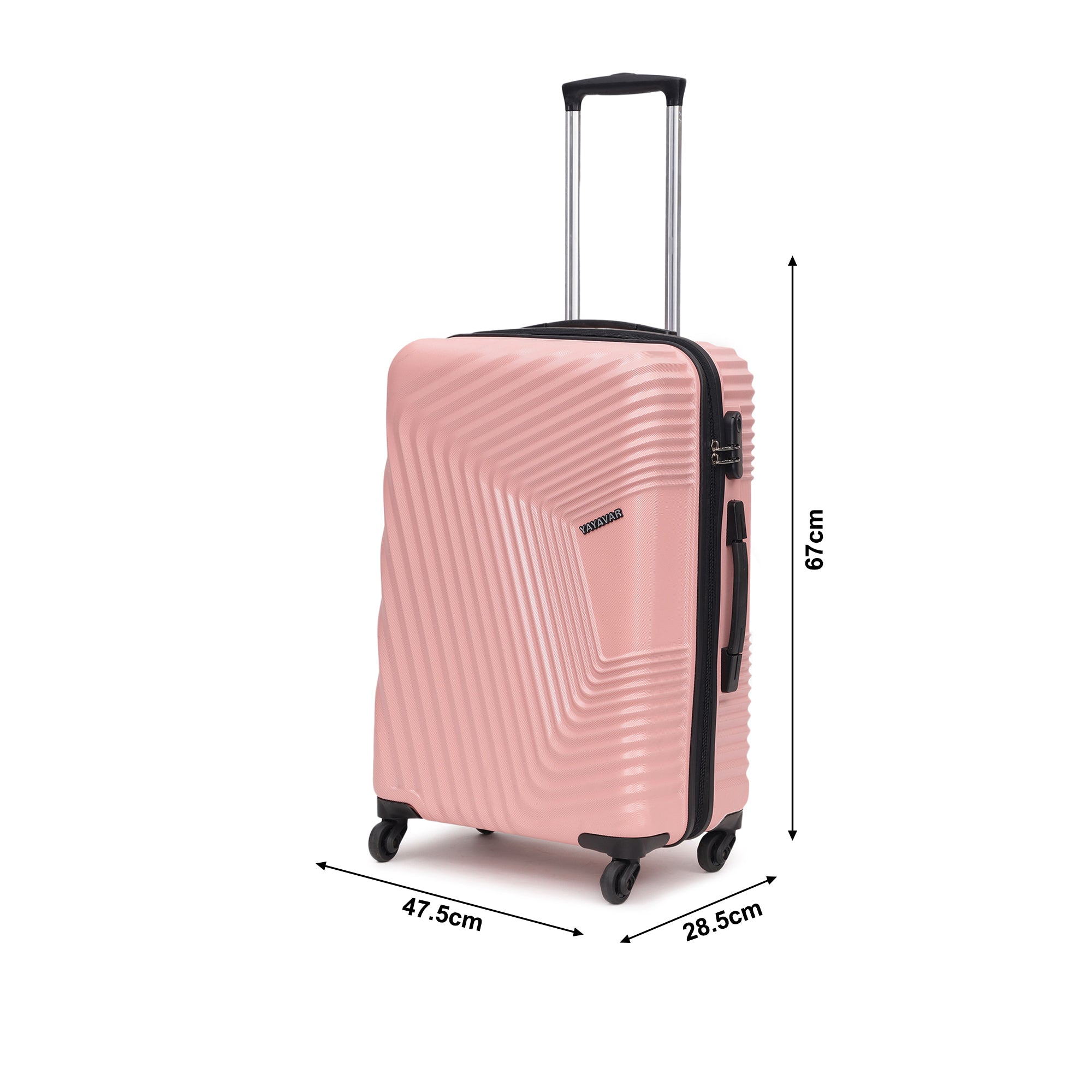 Monaco Baby Pink Medium Trolley