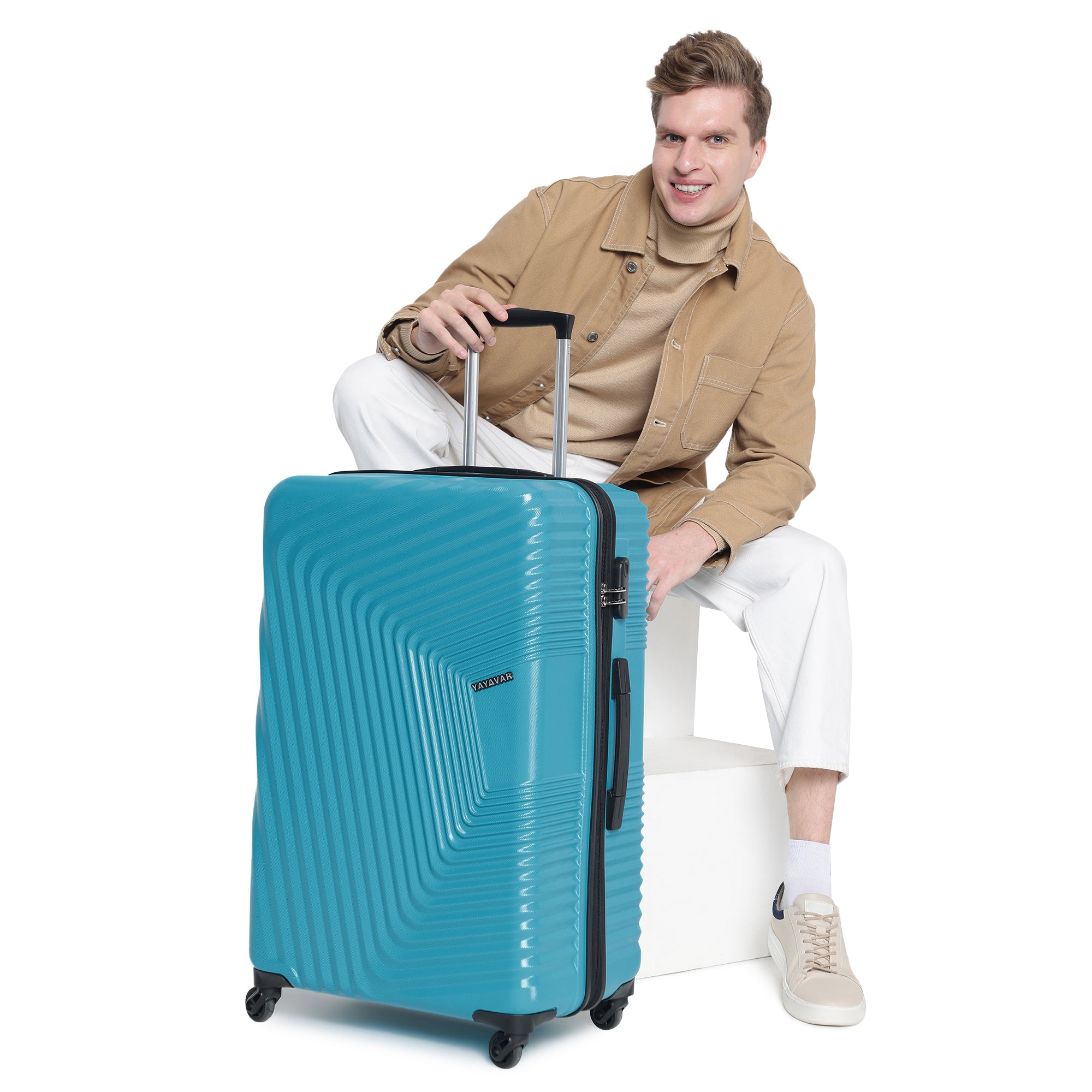 Monaco Teal Large Trolley