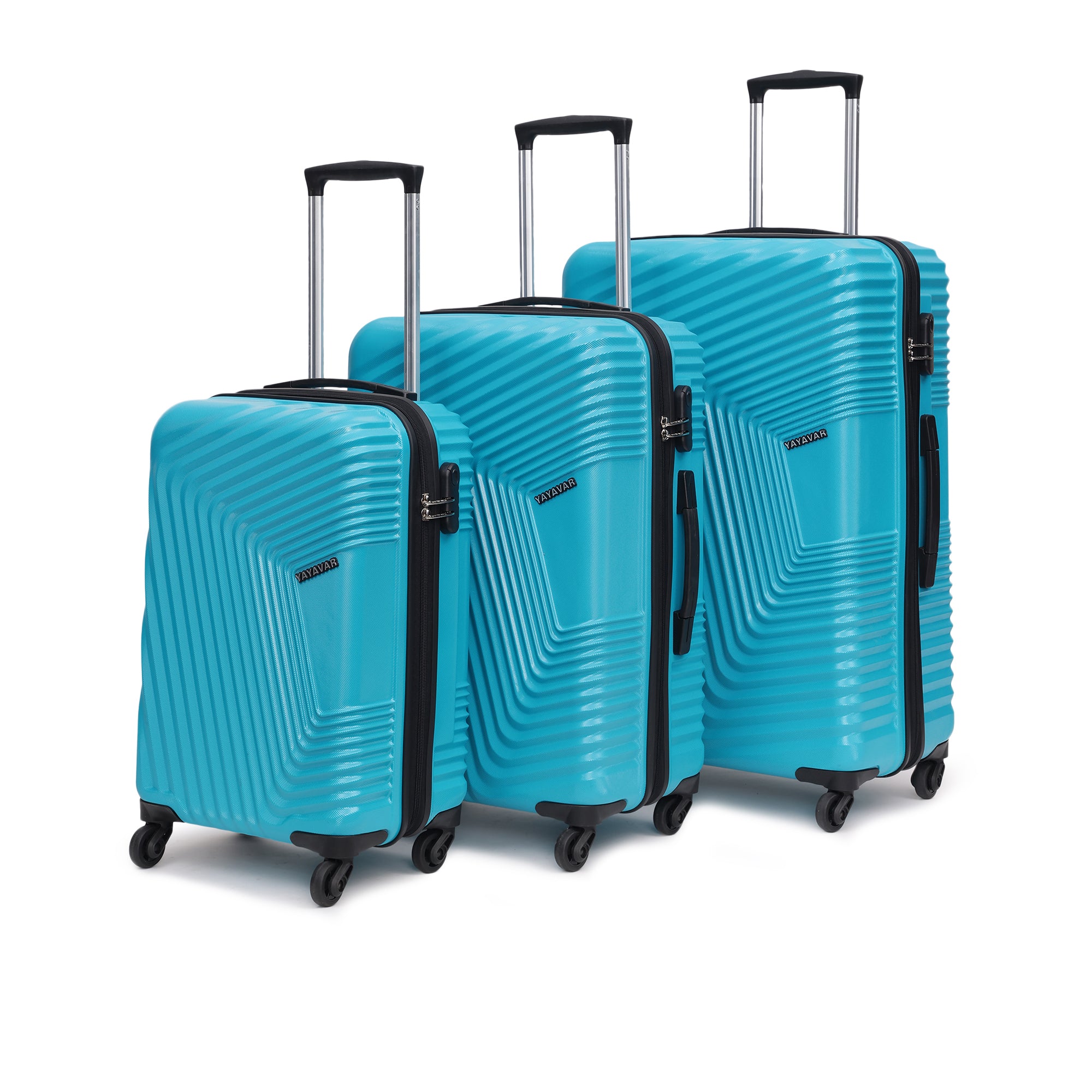 Monaco Teal Set Of 3 Trolley