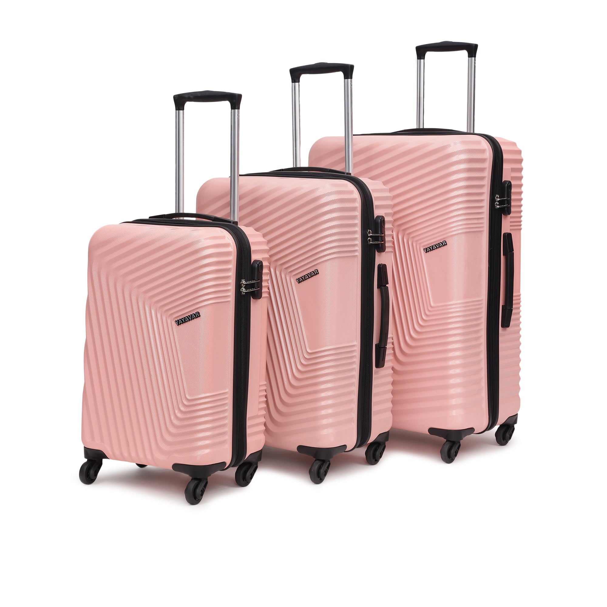 Monaco Baby Pink Set Of 3 Trolley