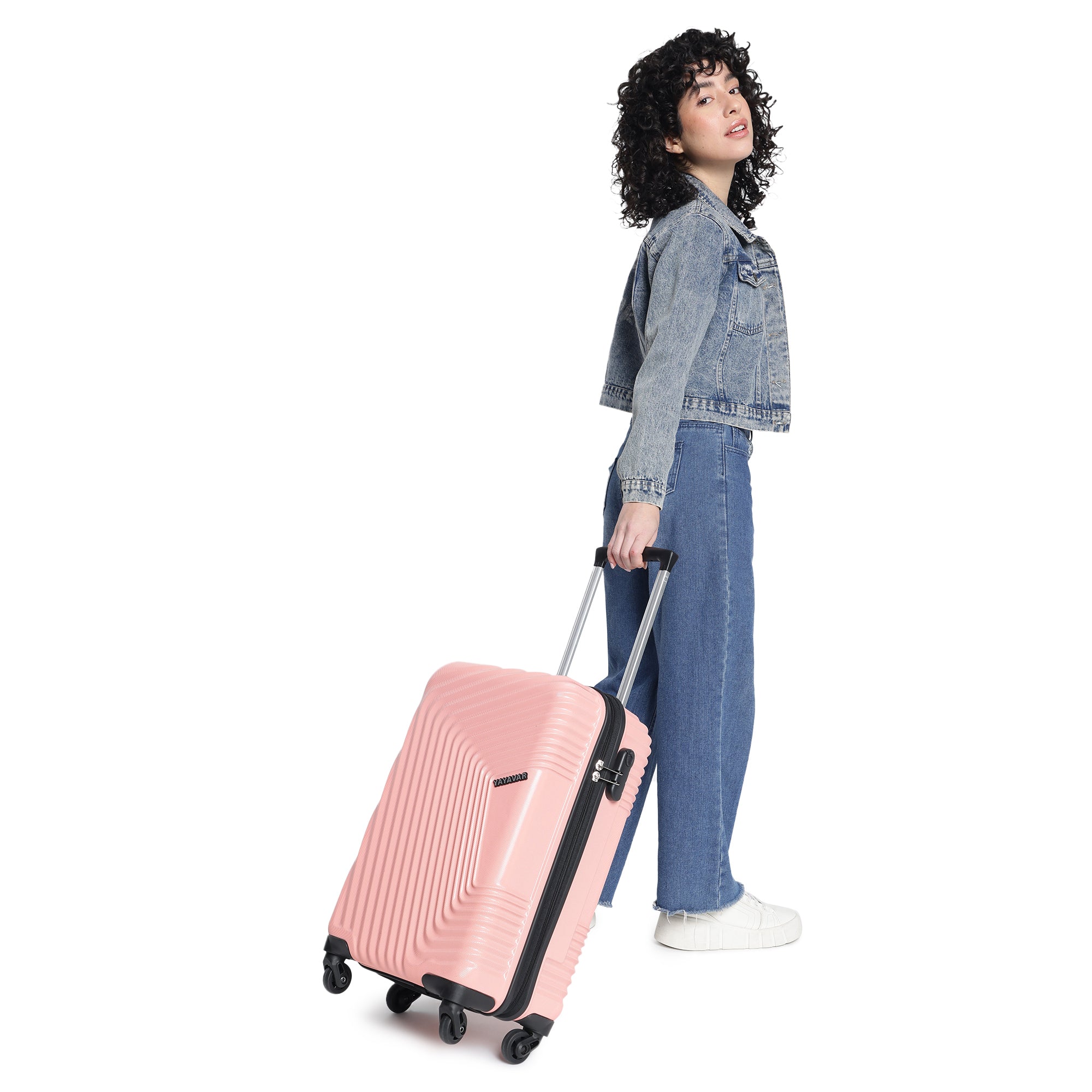Monaco Baby Pink Set Of 3 Trolley