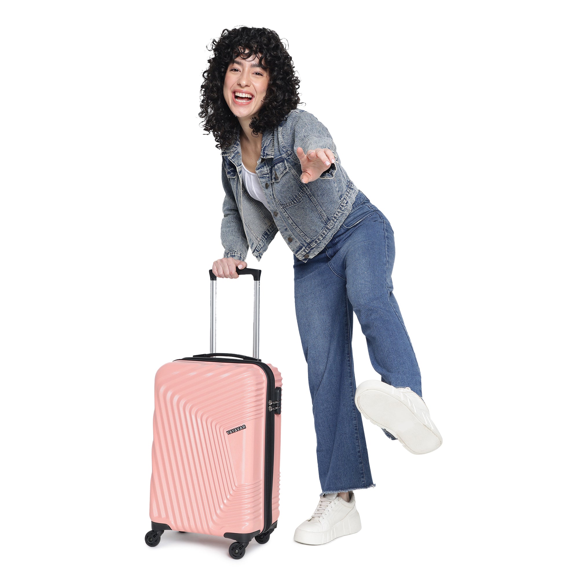 Monaco Baby Pink Set Of 2 Trolley