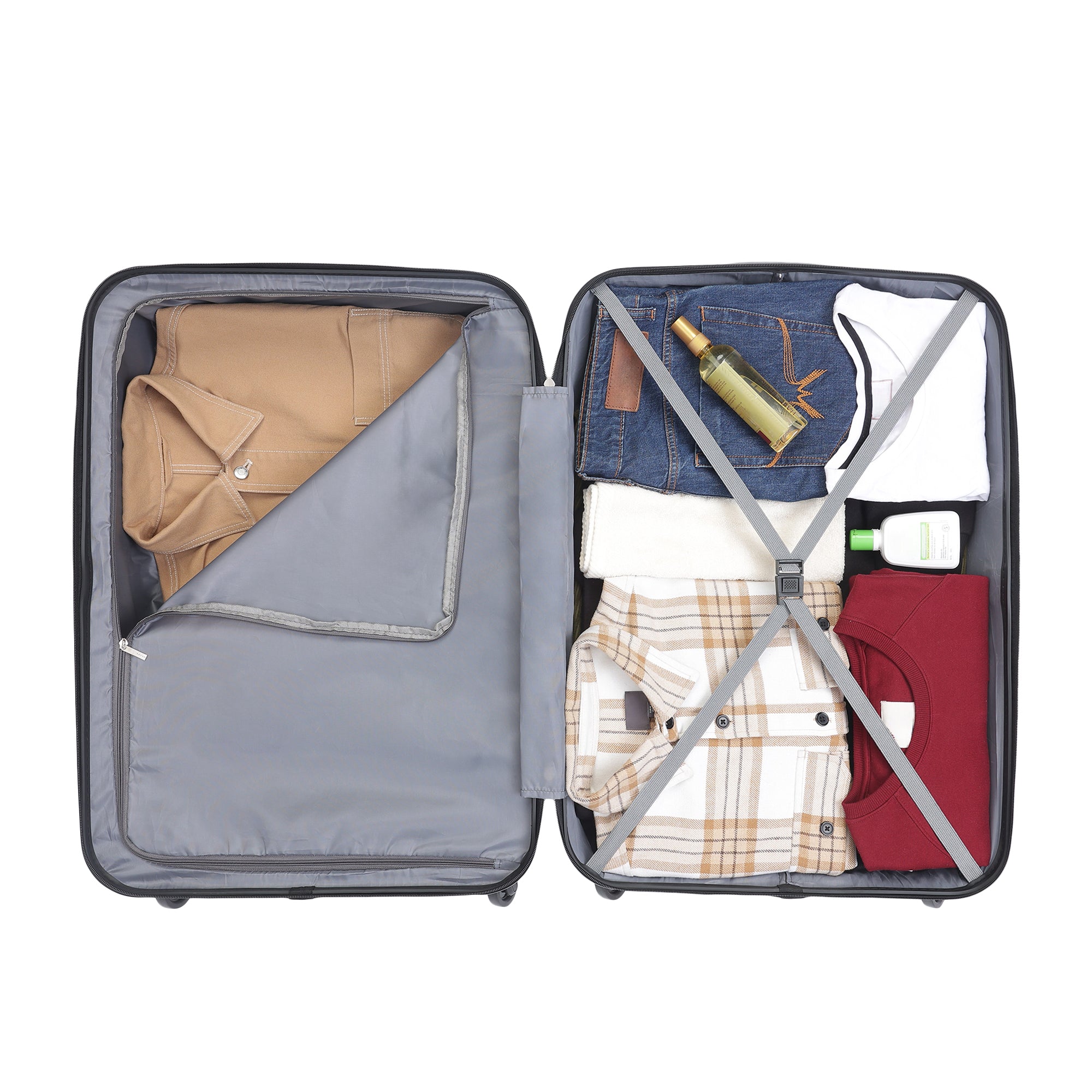 Venice Pink-Grey Set Of 3 Trolley