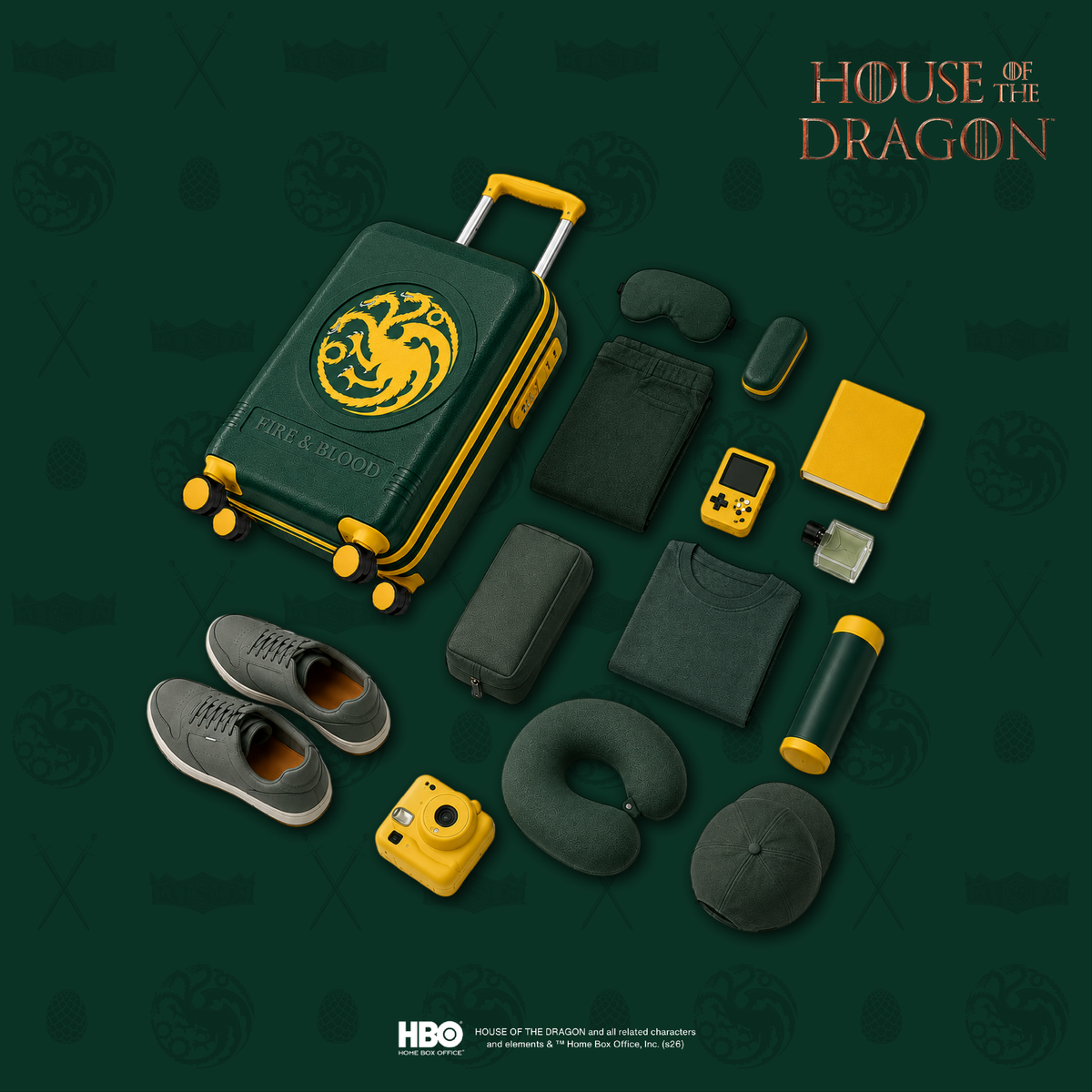 House Of The Dragon Green Large Trolley